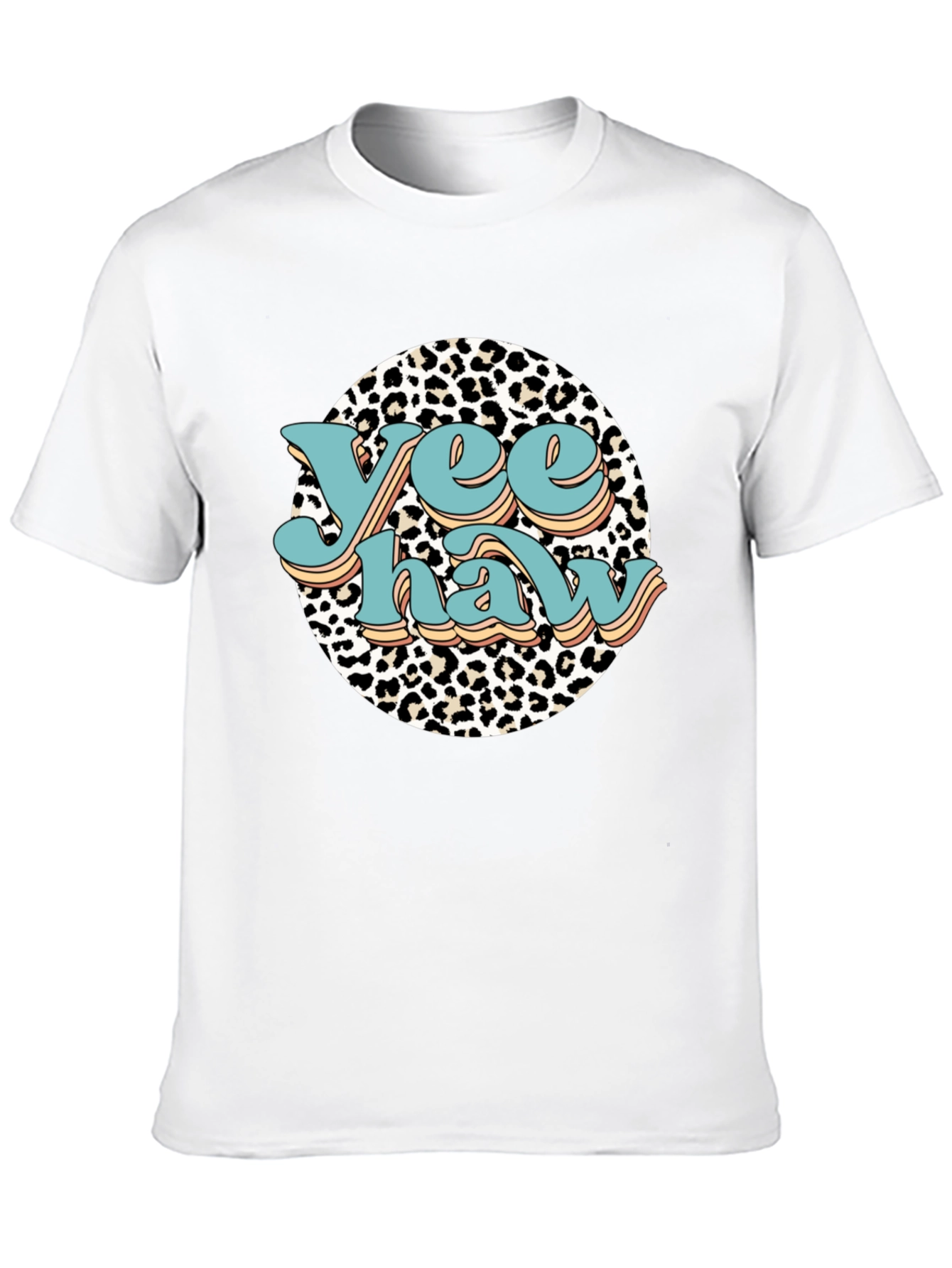 Yeehaw Leopard Print Graphic Tee