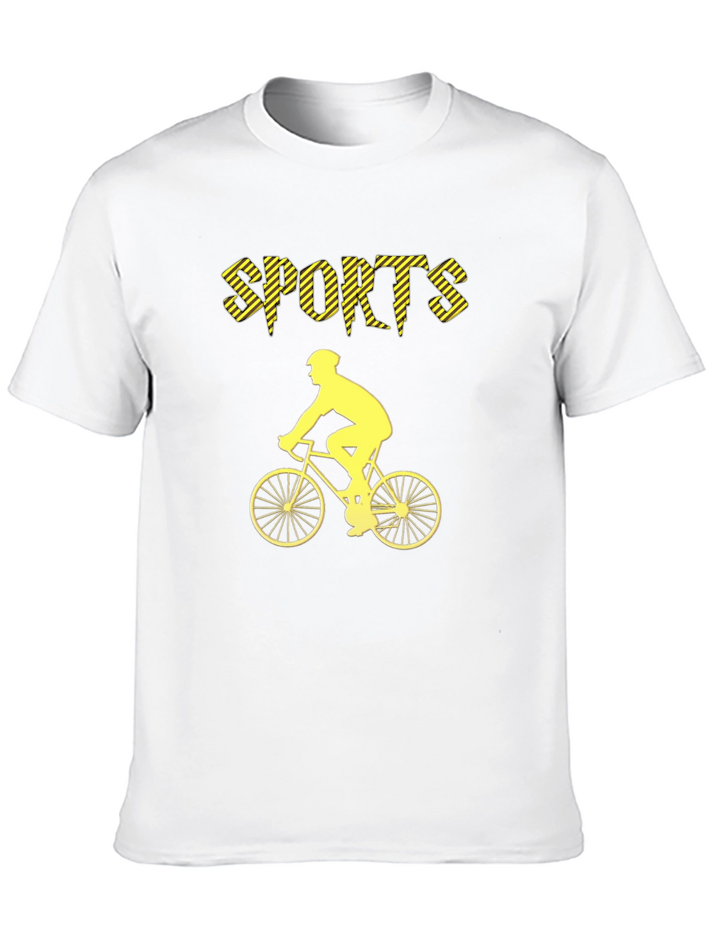 Sports Cyclist Graphic Tee - Black