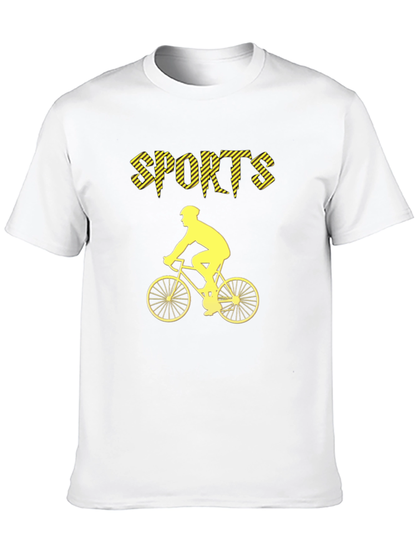 Sports Cyclist Graphic Tee - Black