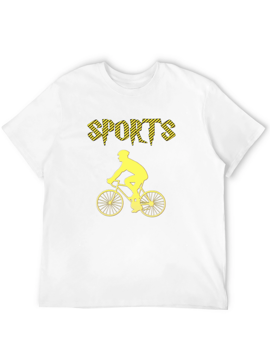 Sports Cyclist Graphic Tee - Black