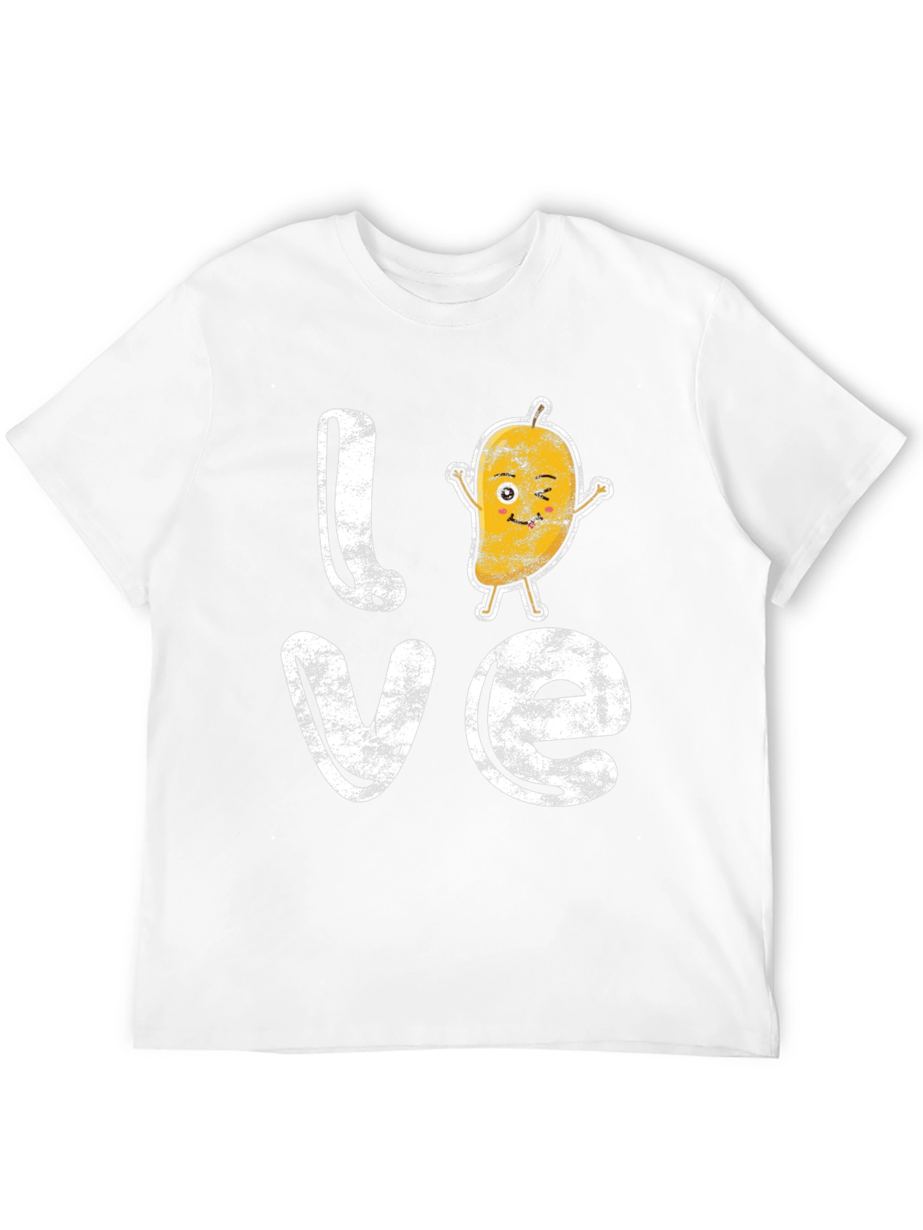 Love Mango Graphic Tee - Black Cotton T-Shirt