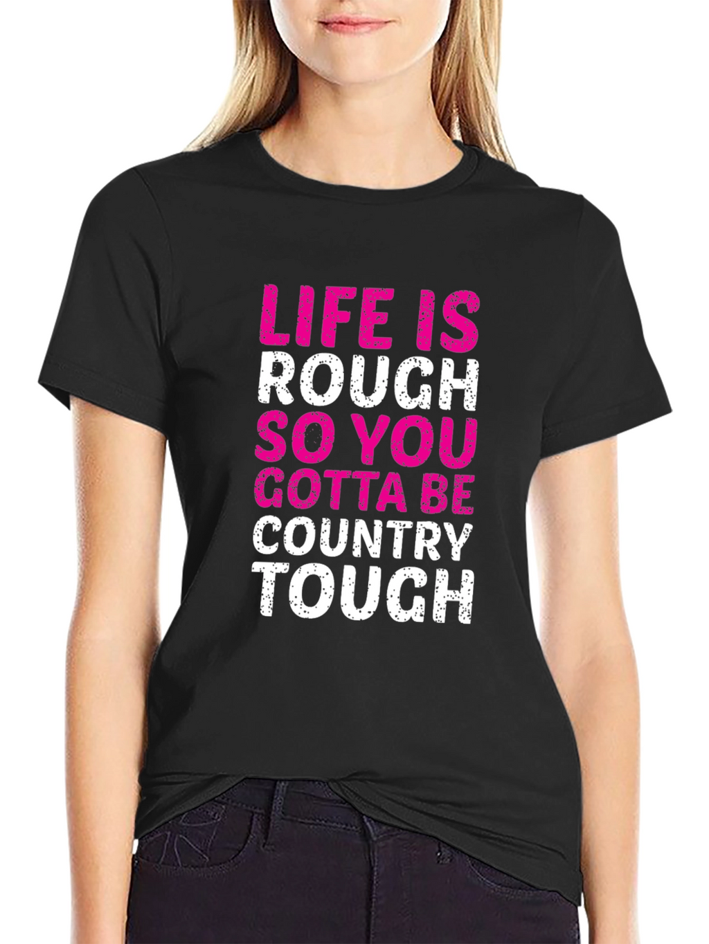 Country Tough Graphic Tee - Mens Black T-Shirt