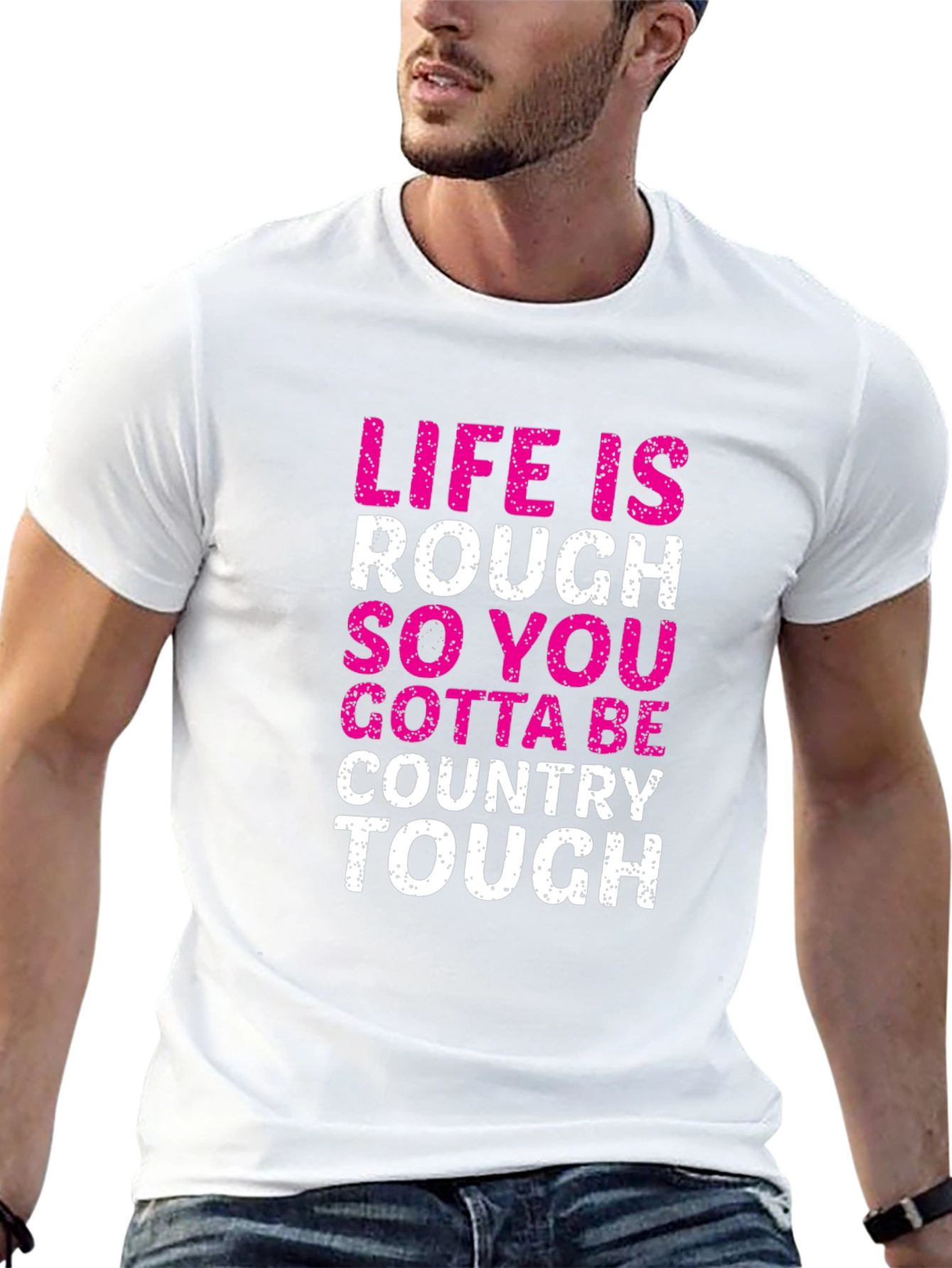 Country Tough Graphic Tee - Mens Black T-Shirt