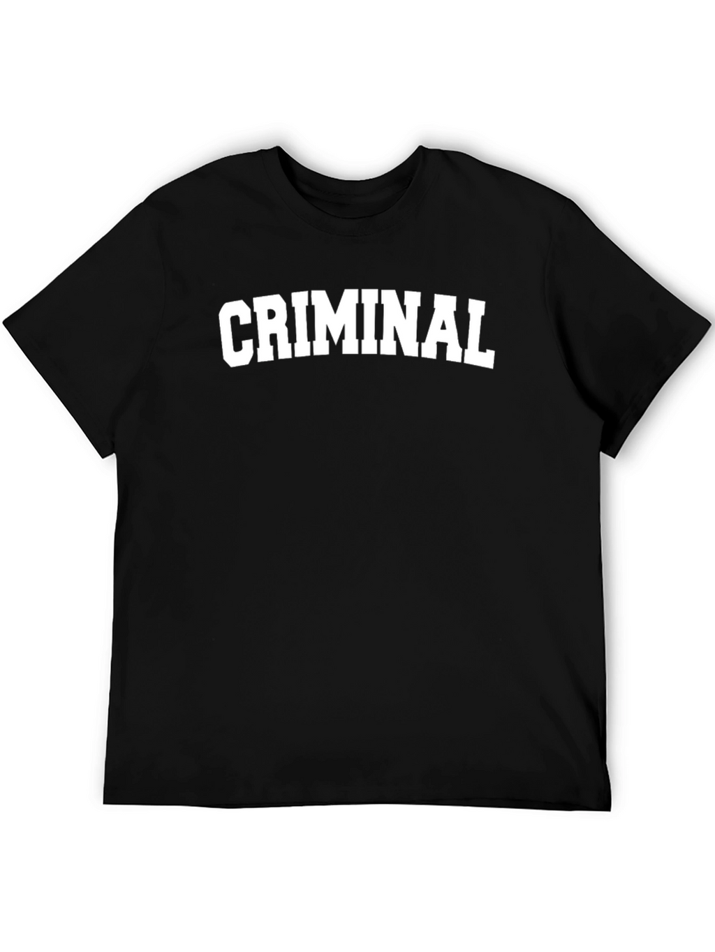 Criminal Crew Neck Black T-Shirt