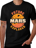Future Mars Explorer Black T-Shirt