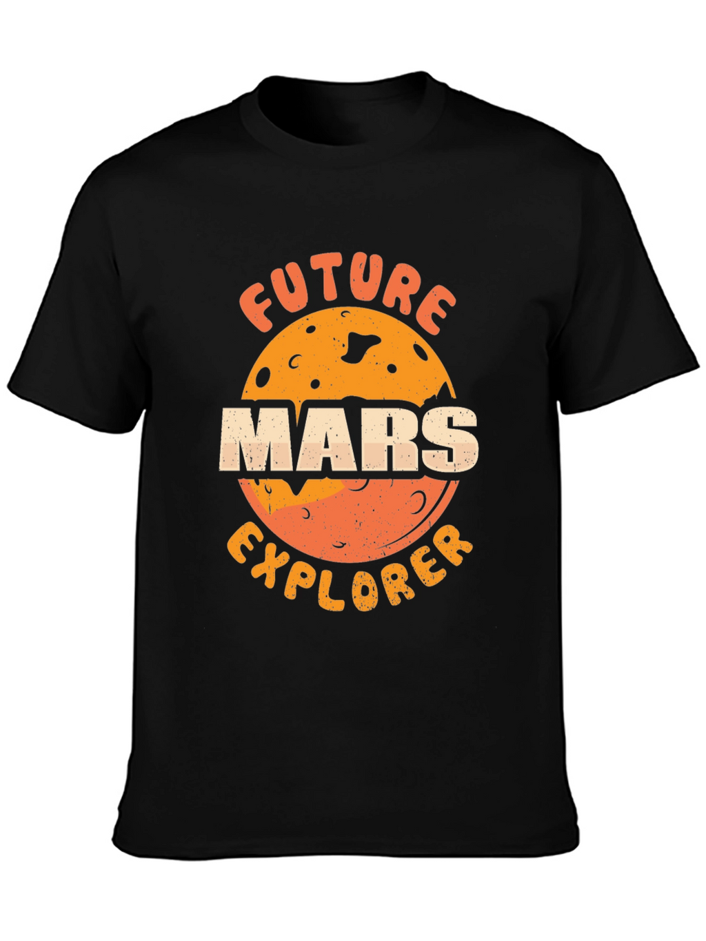 Future Mars Explorer Black T-Shirt