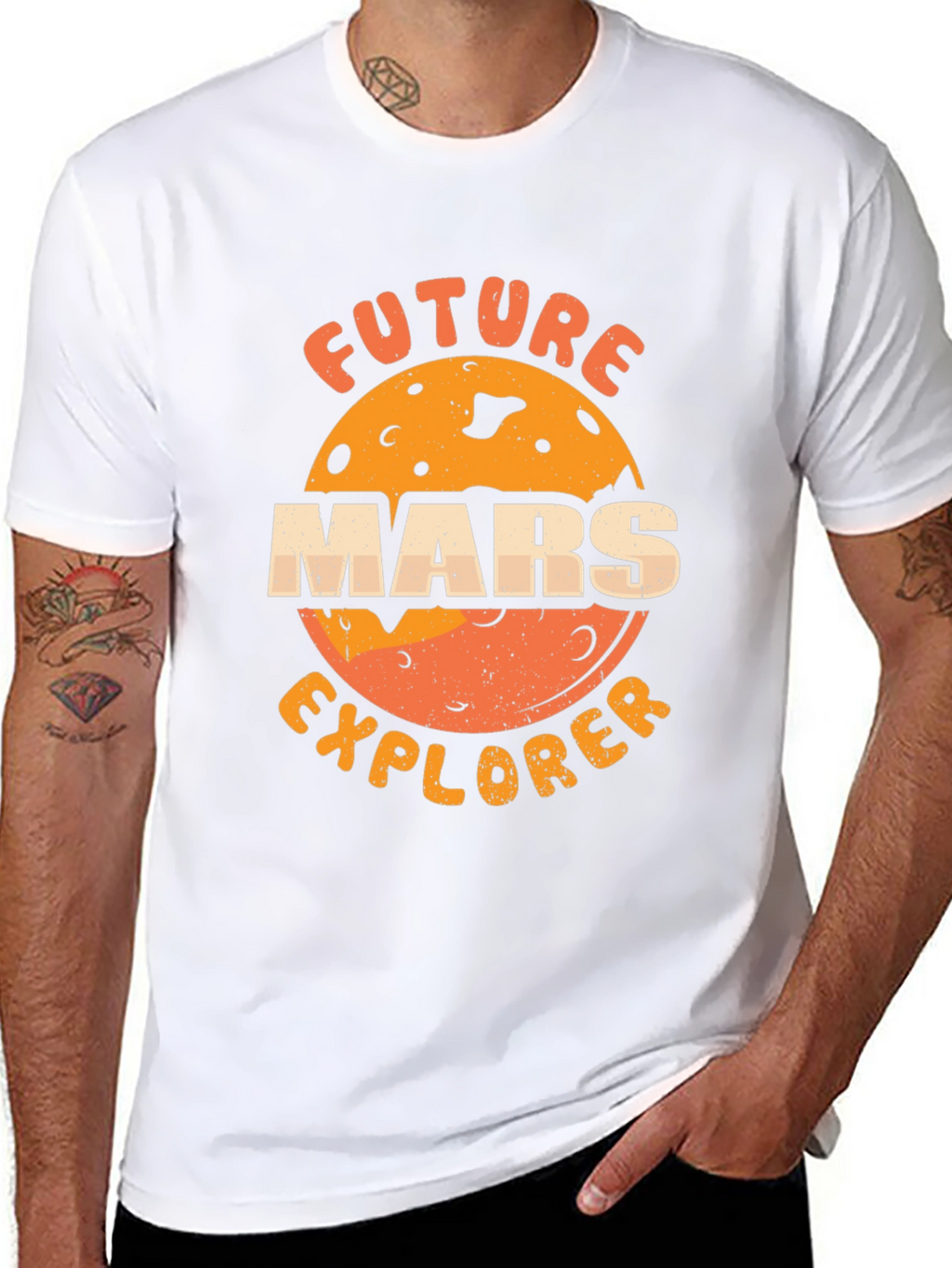 Future Mars Explorer Black T-Shirt
