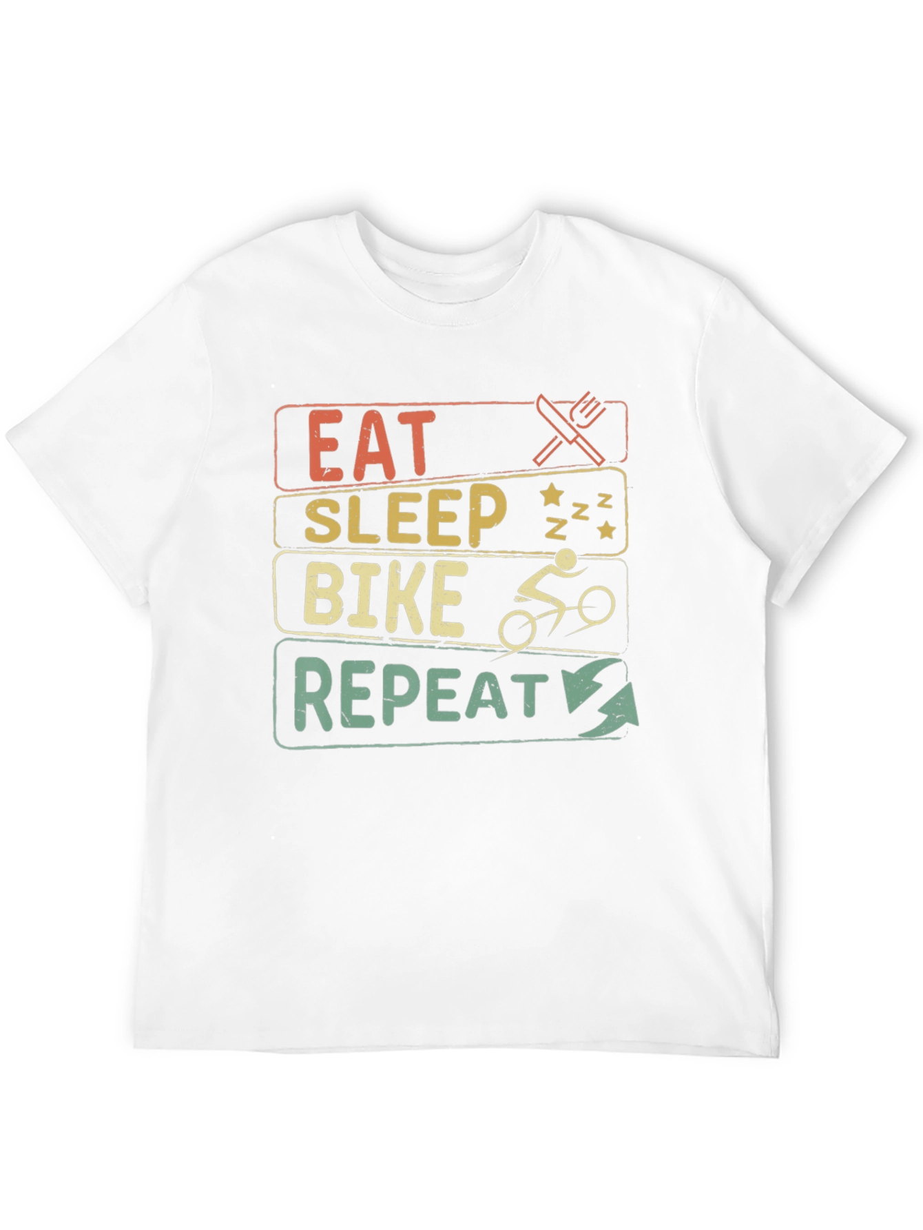 Eat Sleep Bike Repeat Graphic T-Shirt