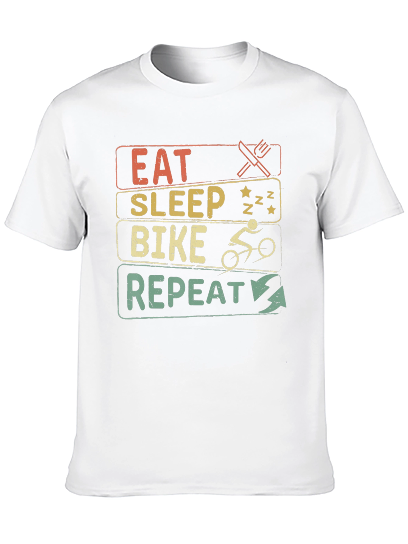Eat Sleep Bike Repeat Graphic T-Shirt