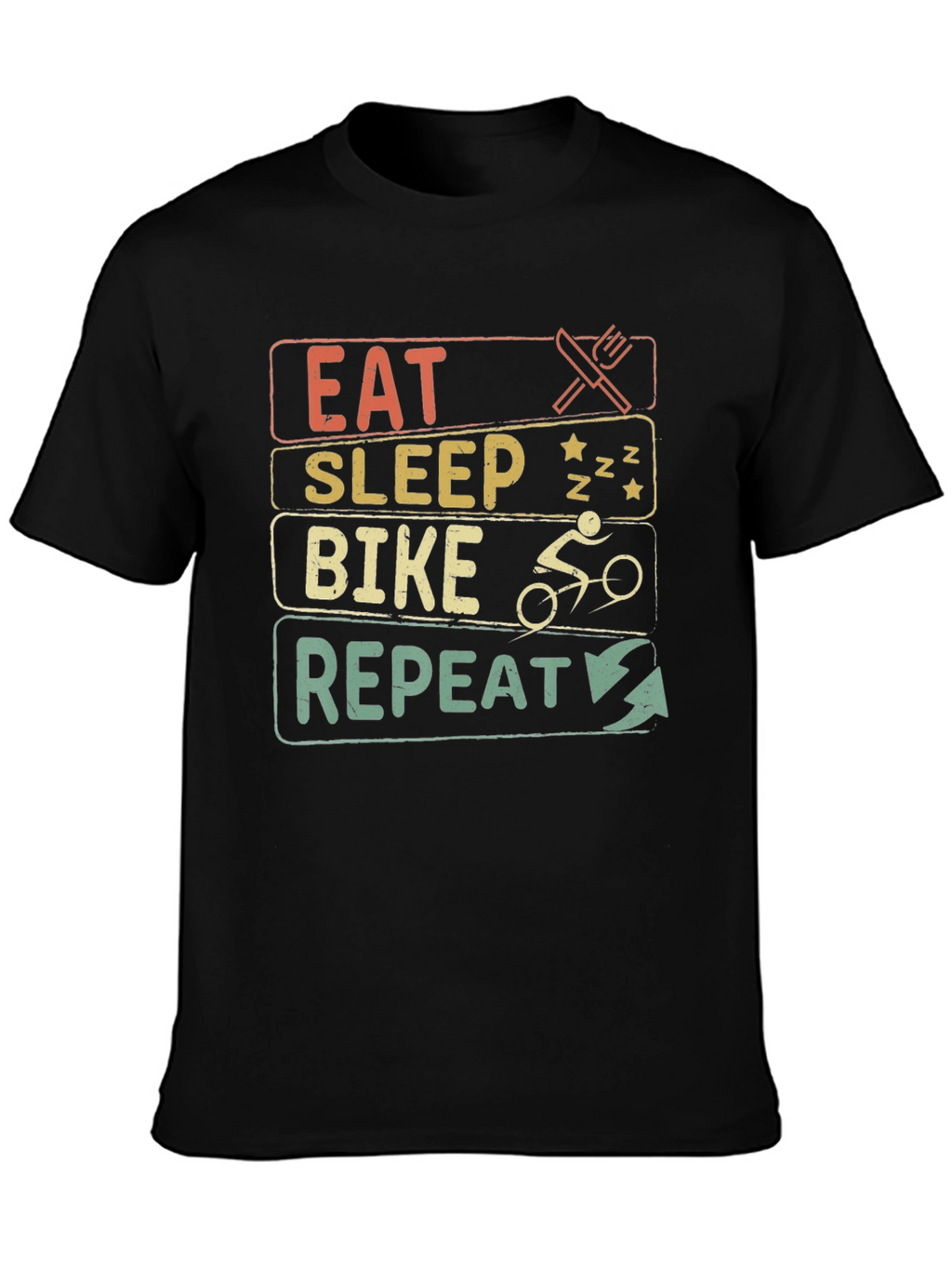 Eat Sleep Bike Repeat Graphic T-Shirt