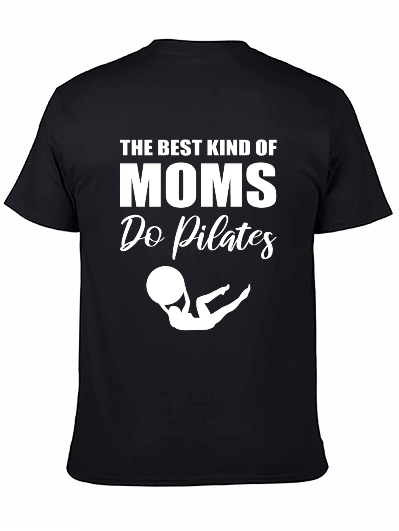 Pilates Mom Graphic Tee - Black T-Shirt