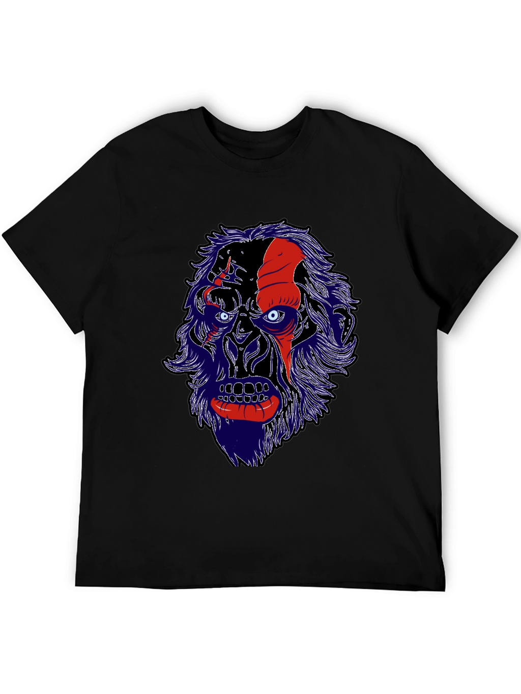 Unique Graphic Tee - Gorilla Face Design