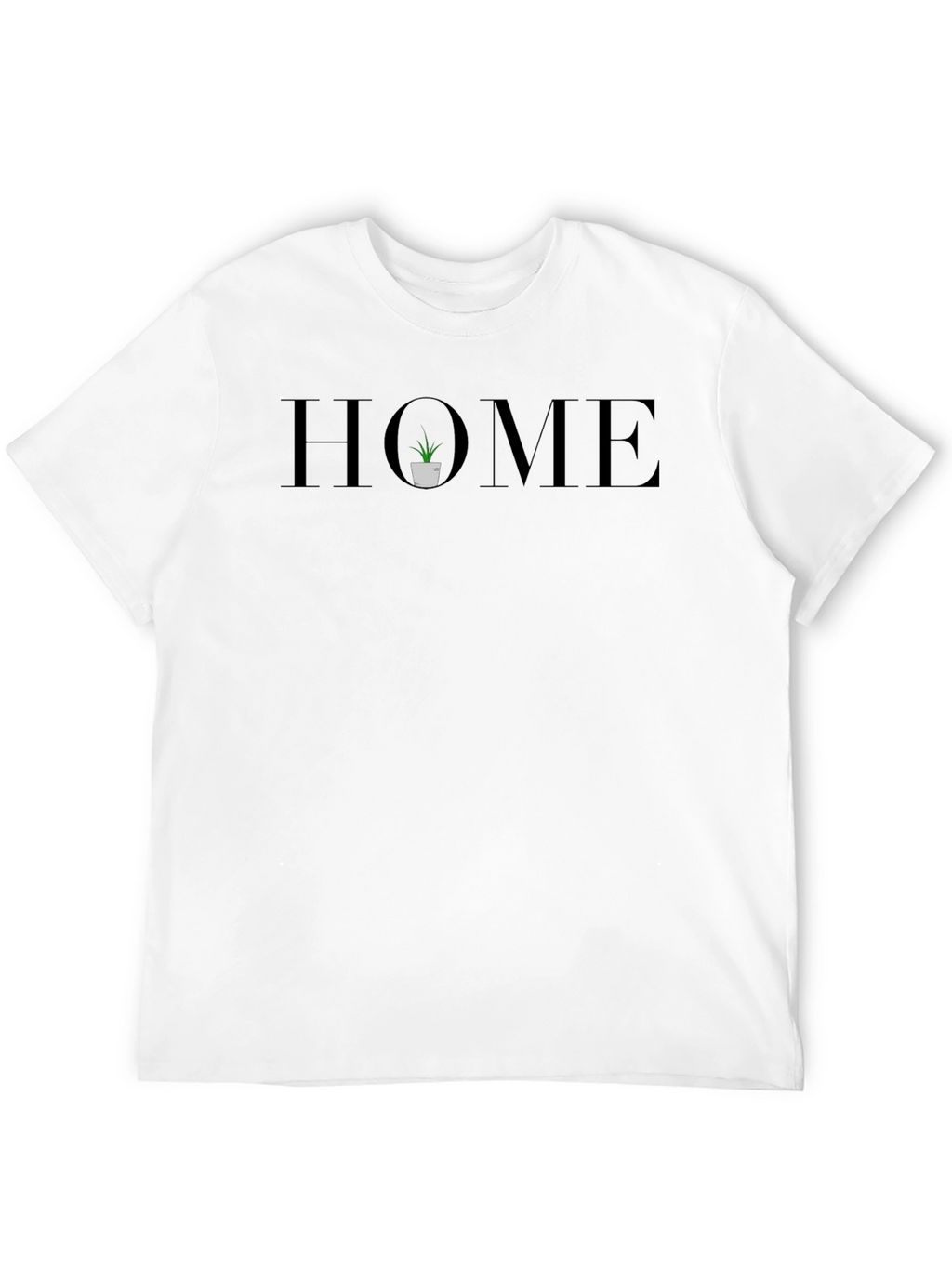 Stylish Home Graphic Black T-Shirt