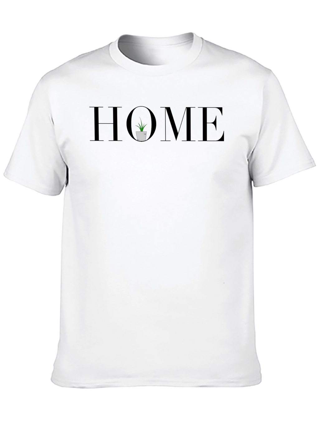 Stylish Home Graphic Black T-Shirt