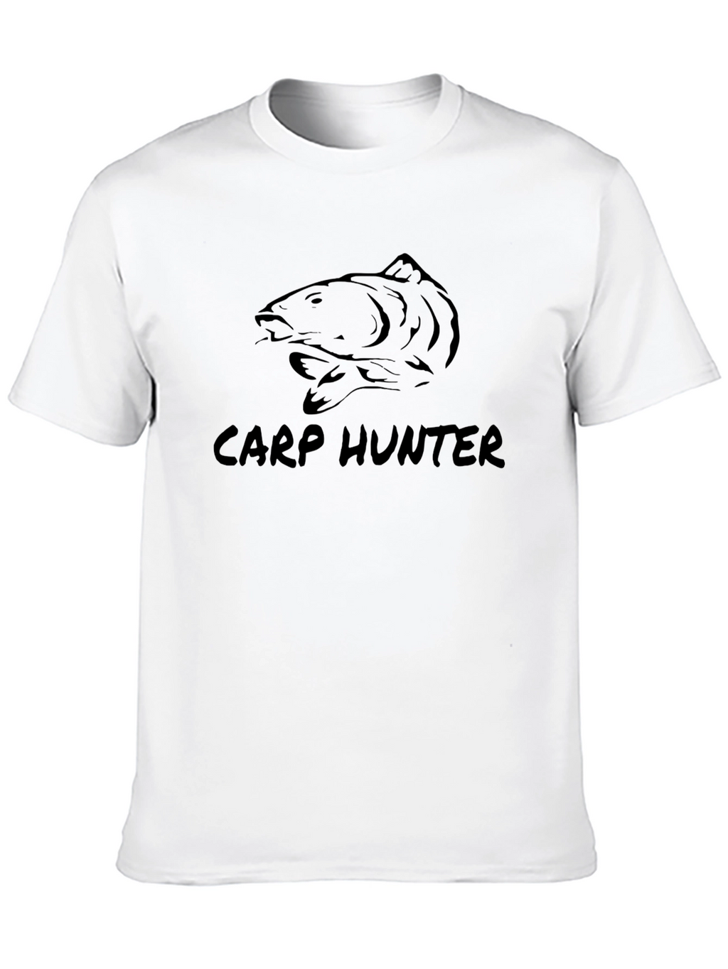 Carp Hunter Black T-Shirt - Fishing Apparel
