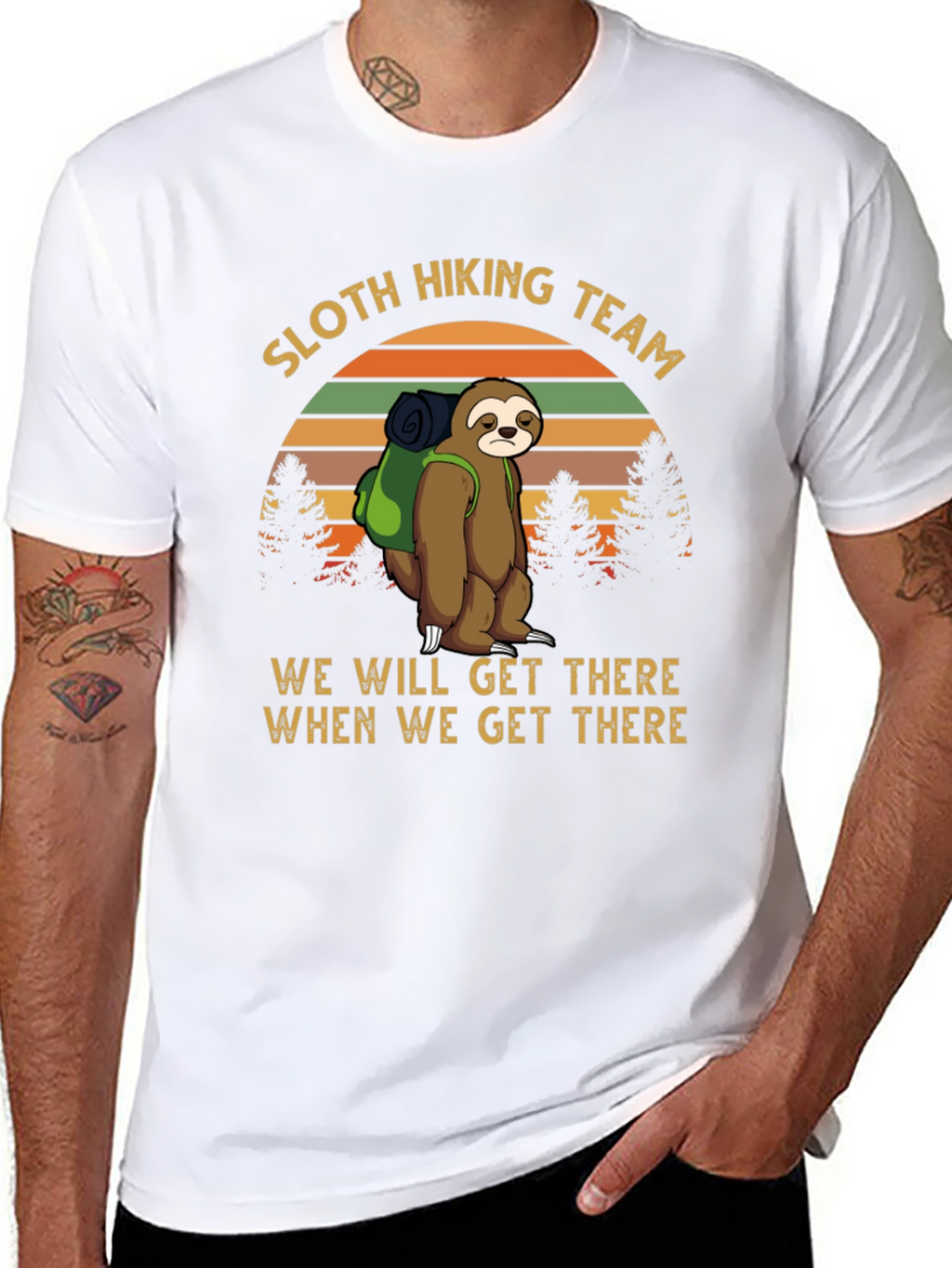 Sloth Hiking Team Tee - We Will Get There