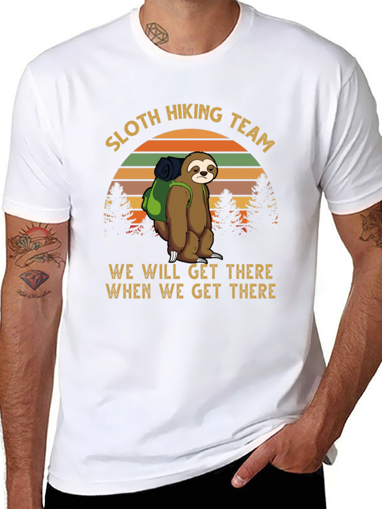 Sloth Hiking Team Tee - We Will Get There