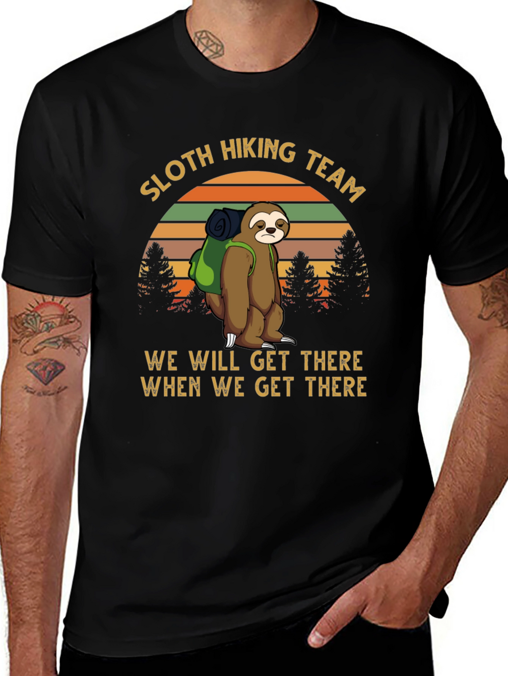 Sloth Hiking Team Tee - We Will Get There