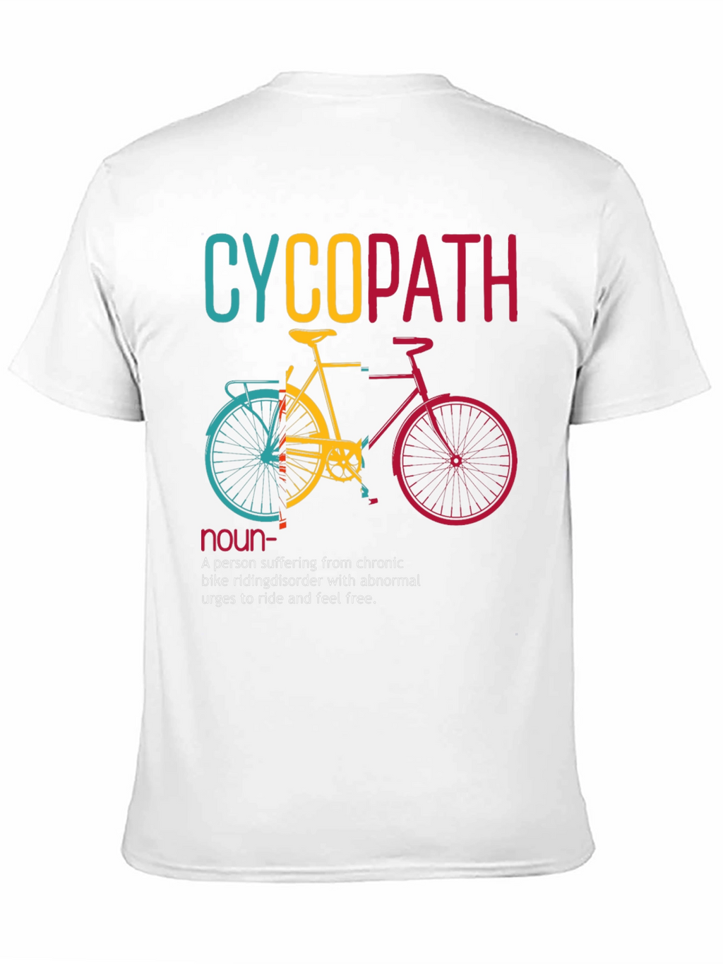 Cyclopath Bike Lover Humor Graphic T-Shirt