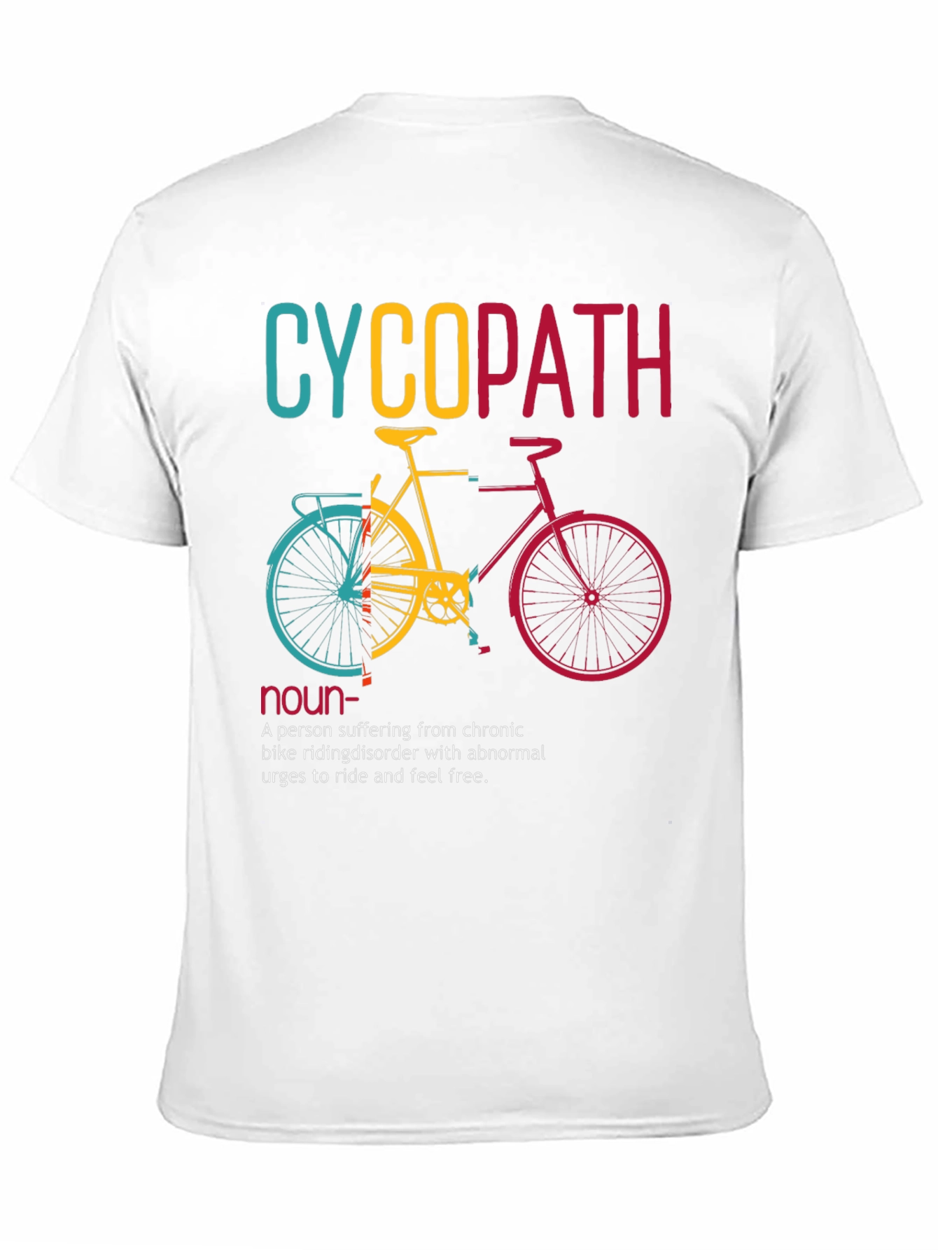 Cyclopath Bike Lover Humor Graphic T-Shirt