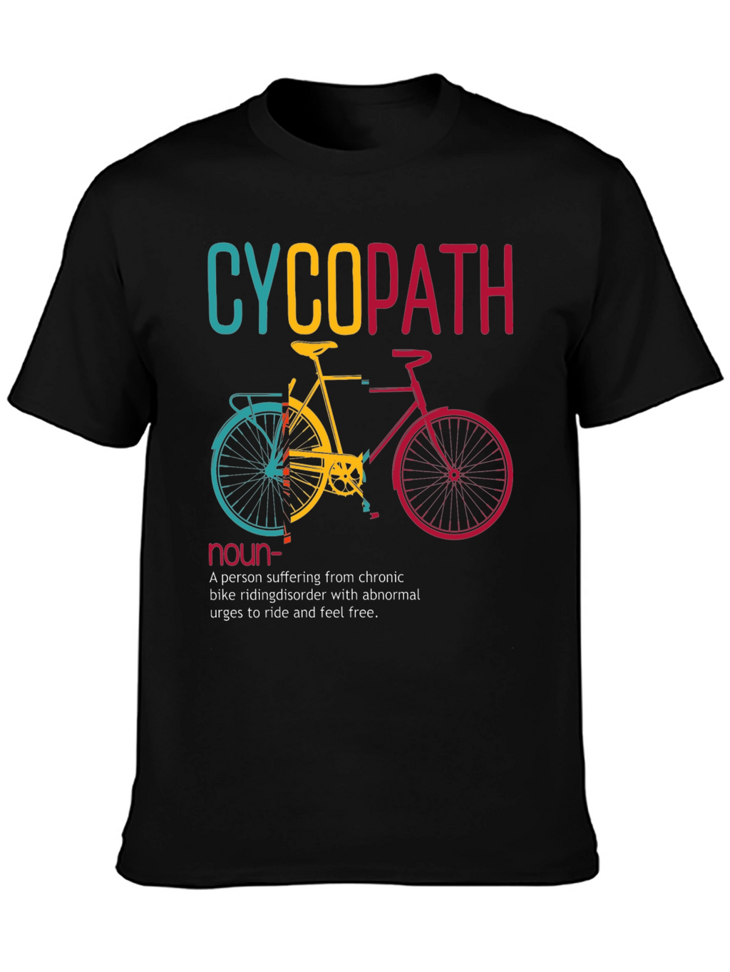 Cyclopath Bike Lover Humor Graphic T-Shirt