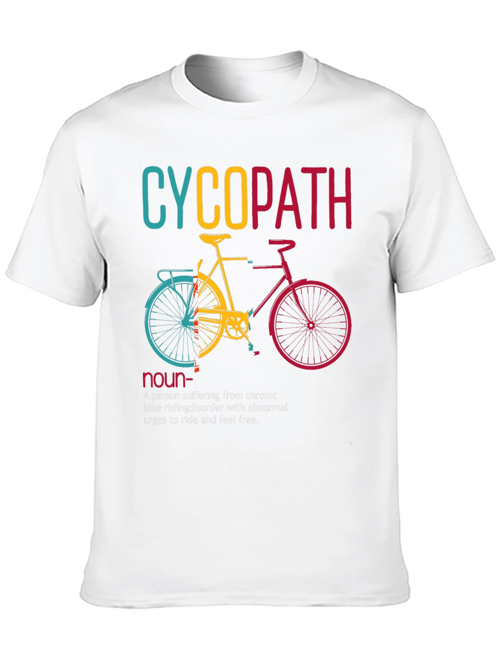 Cyclopath Bike Lover Humor Graphic T-Shirt
