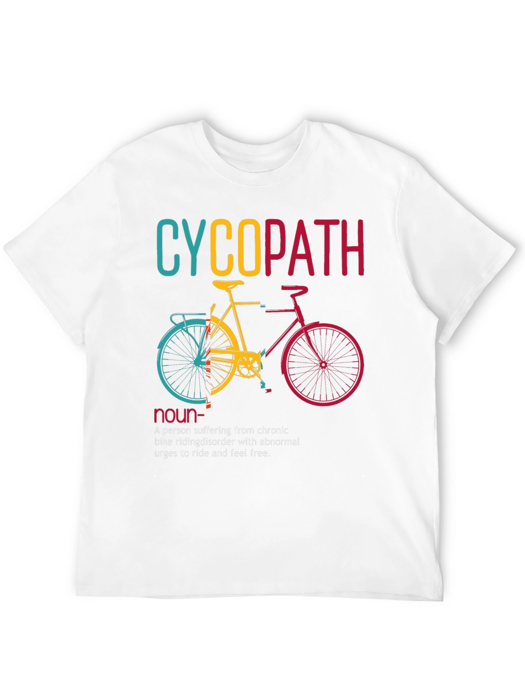 Cyclopath Bike Lover Humor Graphic T-Shirt