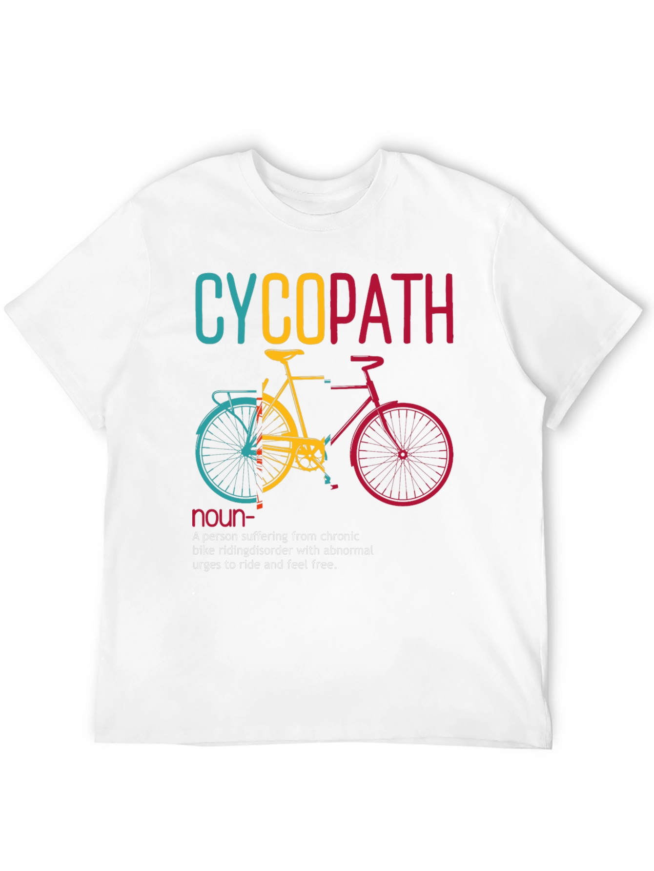 Cyclopath Bike Lover Humor Graphic T-Shirt