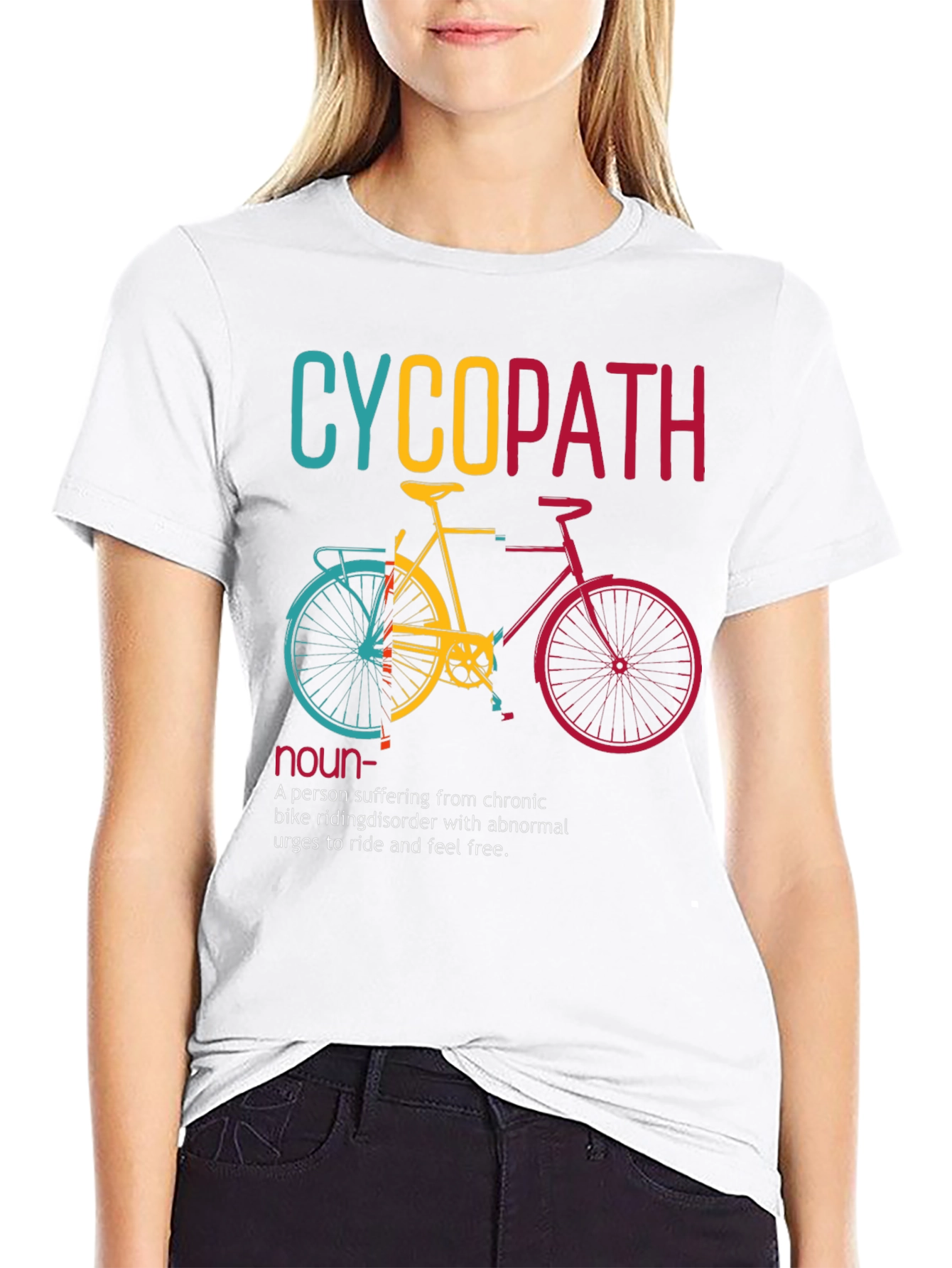 Cyclopath Bike Lover Humor Graphic T-Shirt
