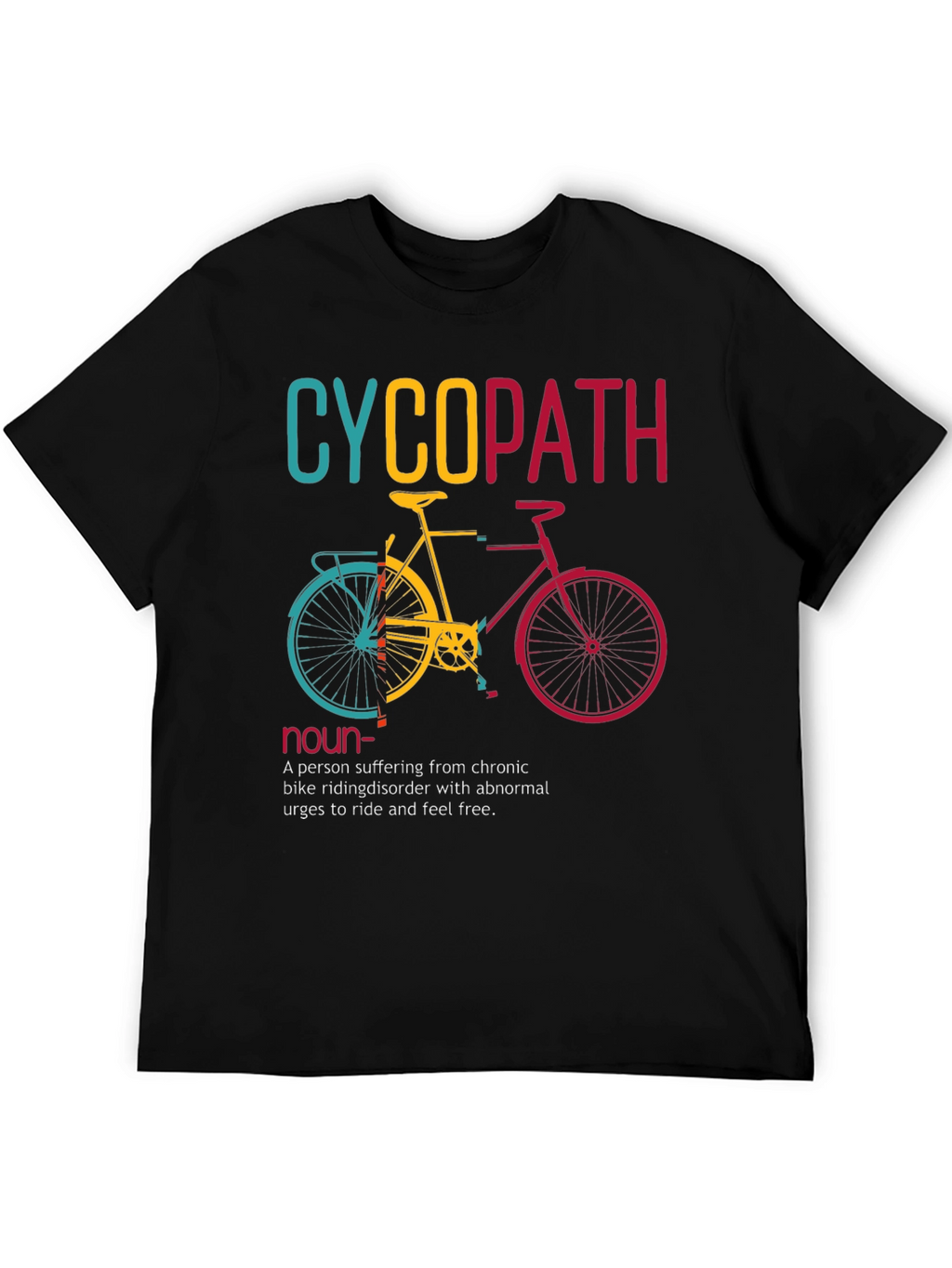 Cyclopath Bike Lover Humor Graphic T-Shirt