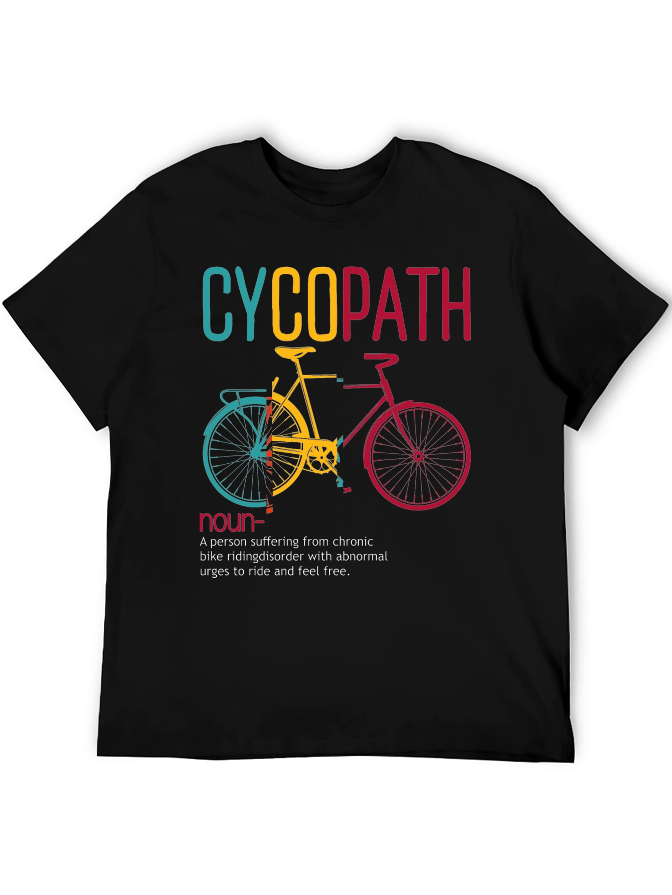 Cyclopath Bike Lover Humor Graphic T-Shirt
