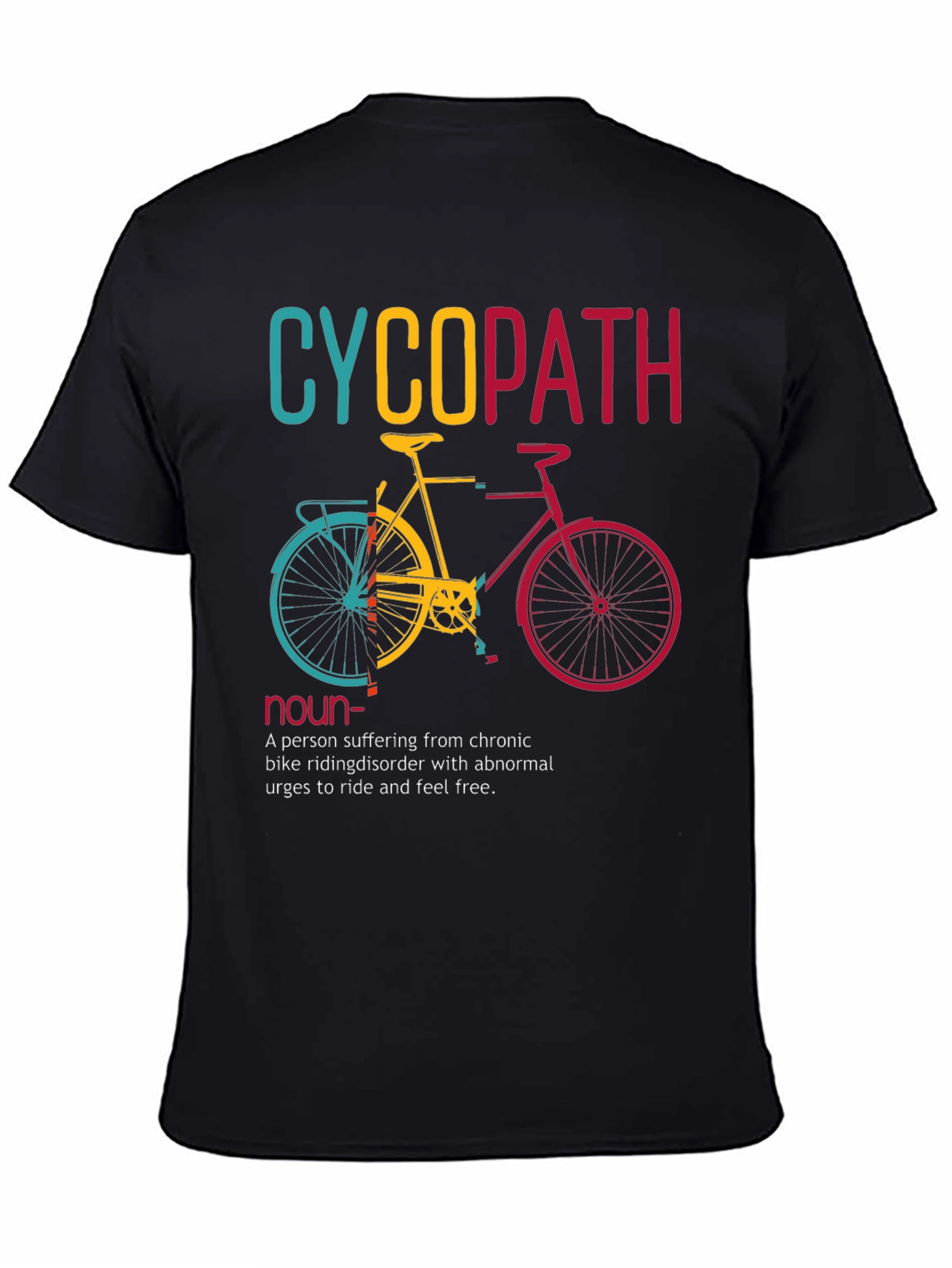 Cyclopath Bike Lover Humor Graphic T-Shirt