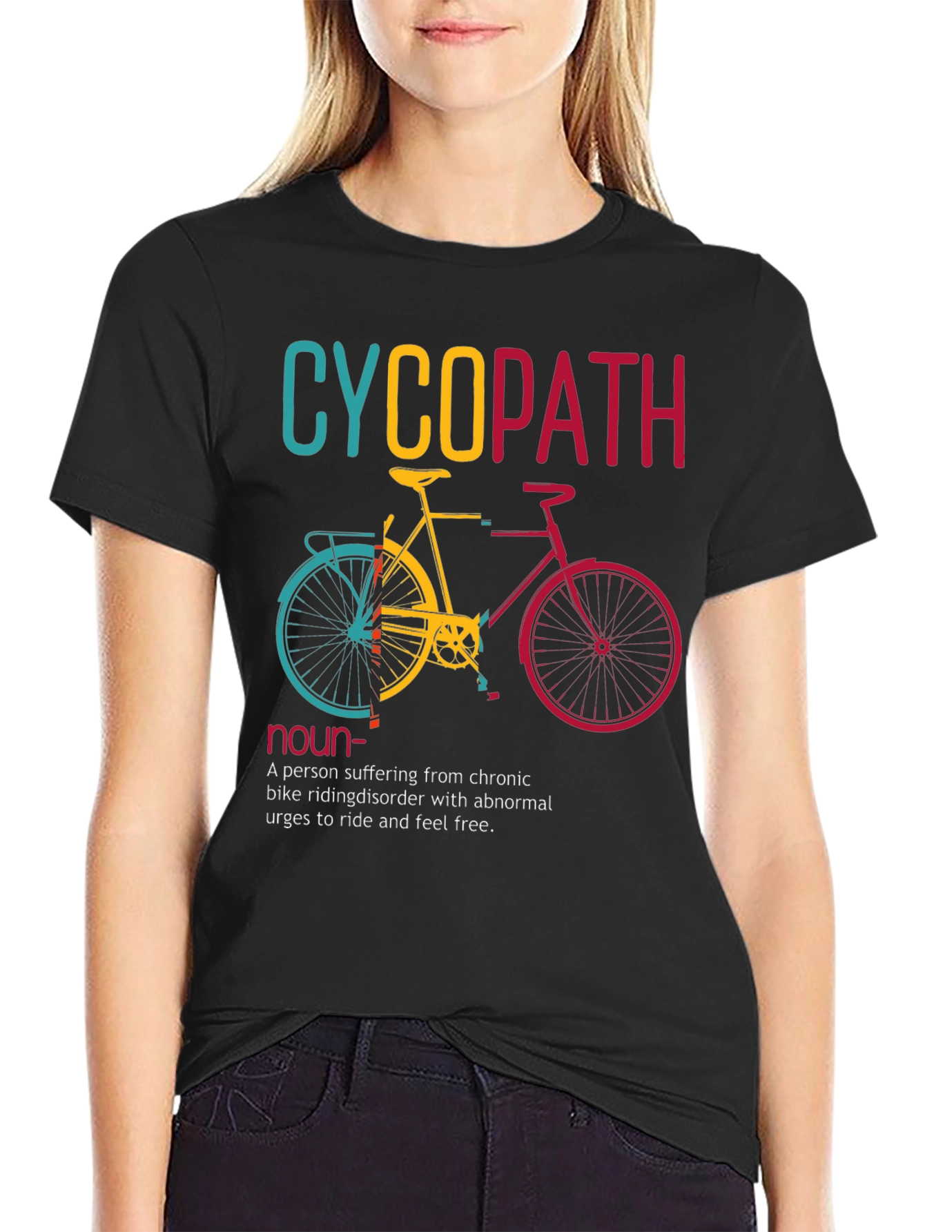 Cyclopath Bike Lover Humor Graphic T-Shirt