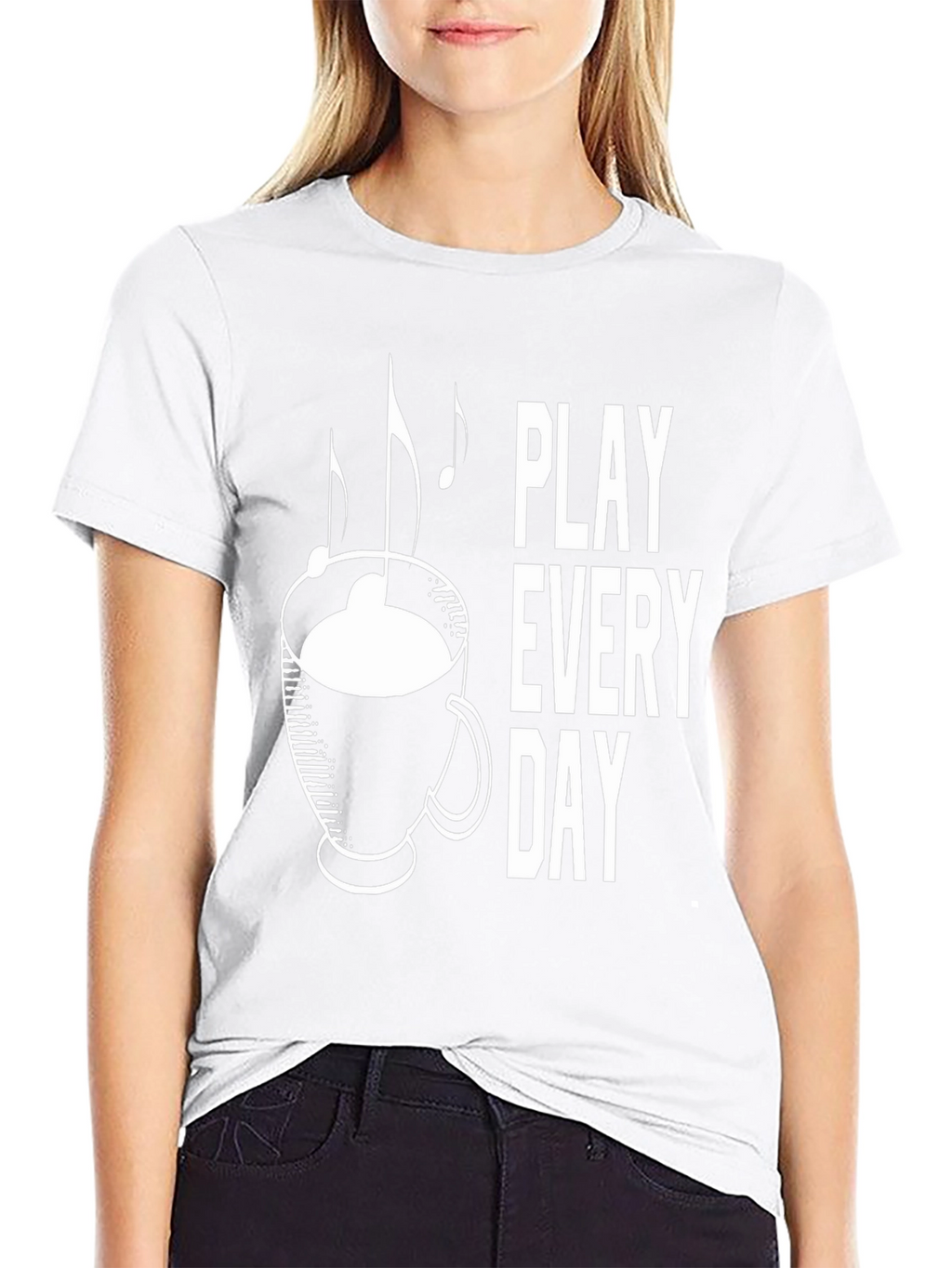 Play Every Day Coffee Music Graphic Tee