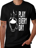 Play Every Day Coffee Music Graphic Tee