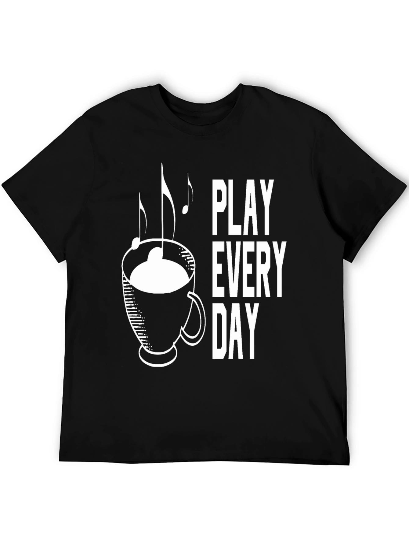 Play Every Day Coffee Music Graphic Tee