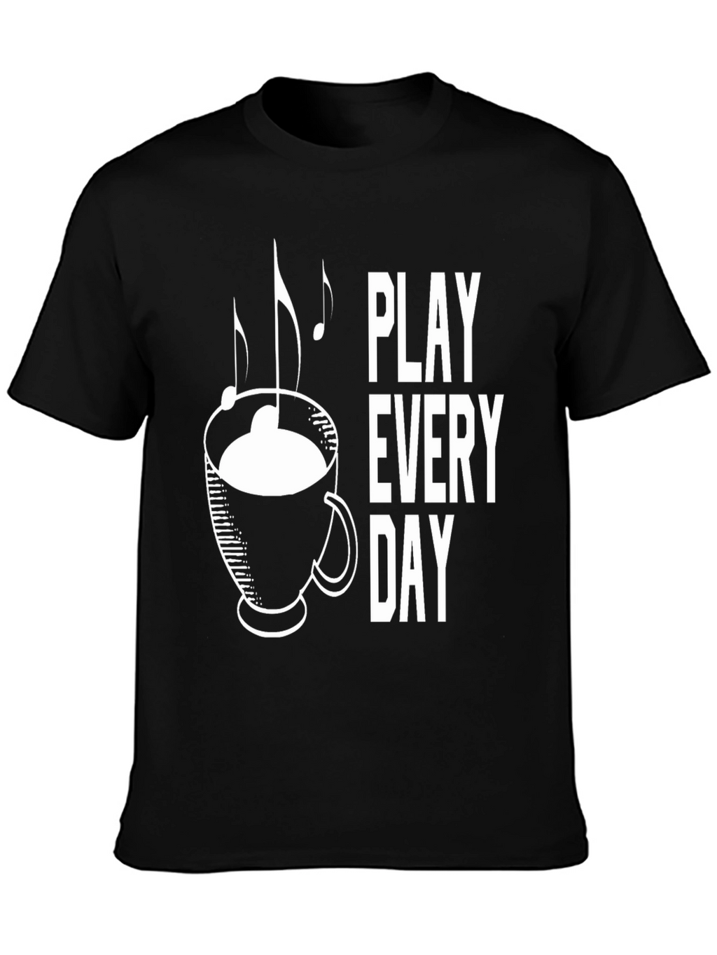 Play Every Day Coffee Music Graphic Tee