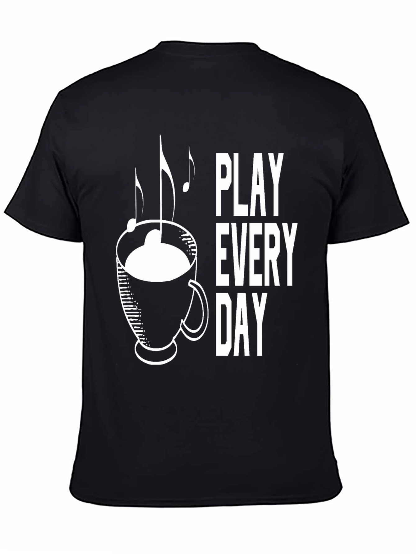 Play Every Day Coffee Music Graphic Tee
