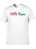 100% Vegan Graphic Tee - Black