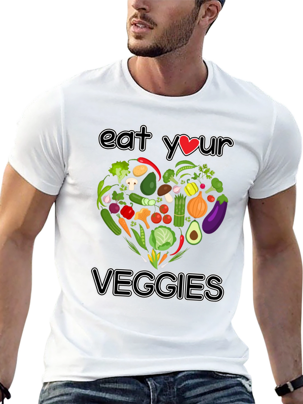 Eat Your Veggies T-Shirt - Vegan Graphic Tee