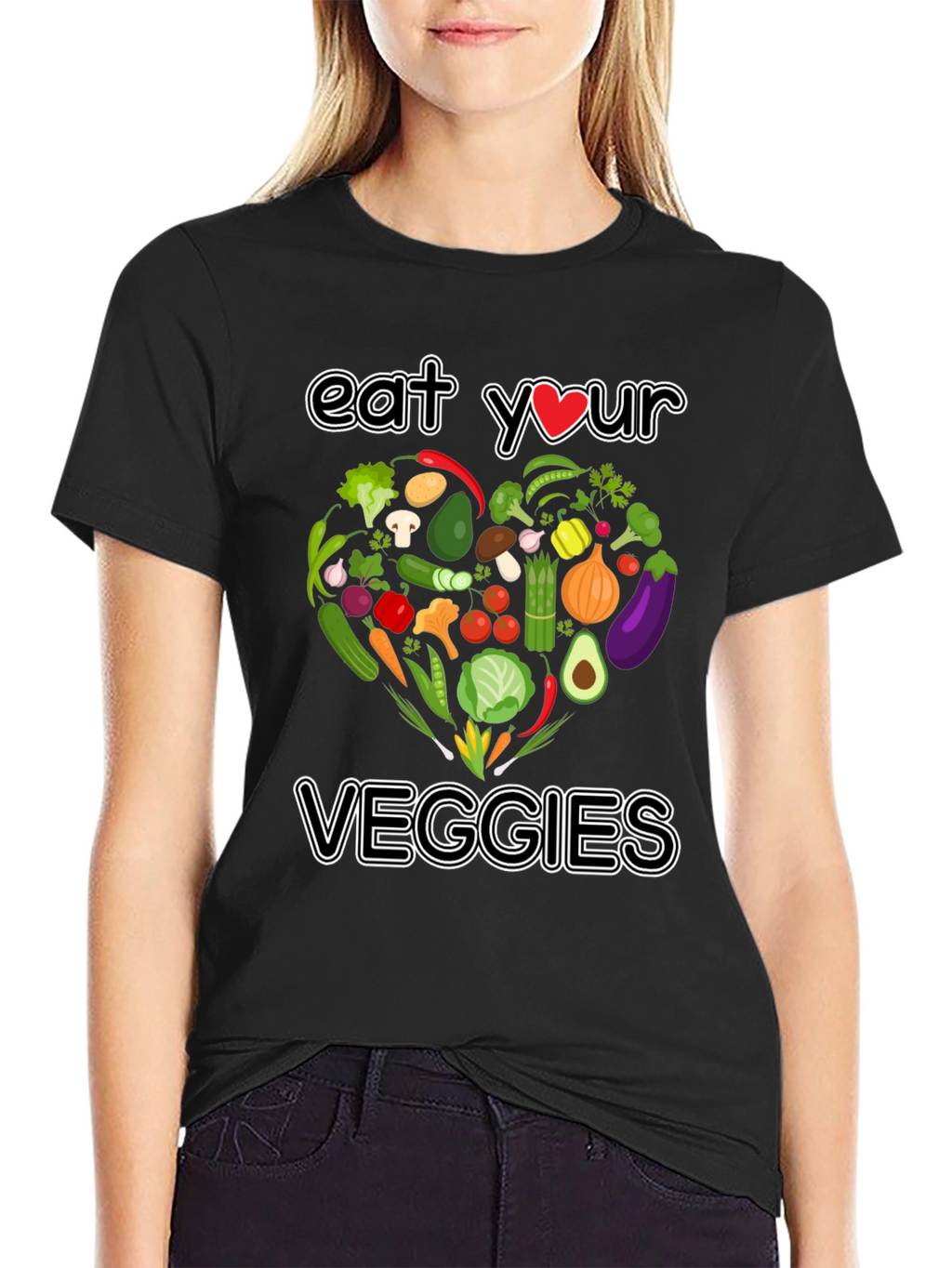 Eat Your Veggies T-Shirt - Vegan Graphic Tee