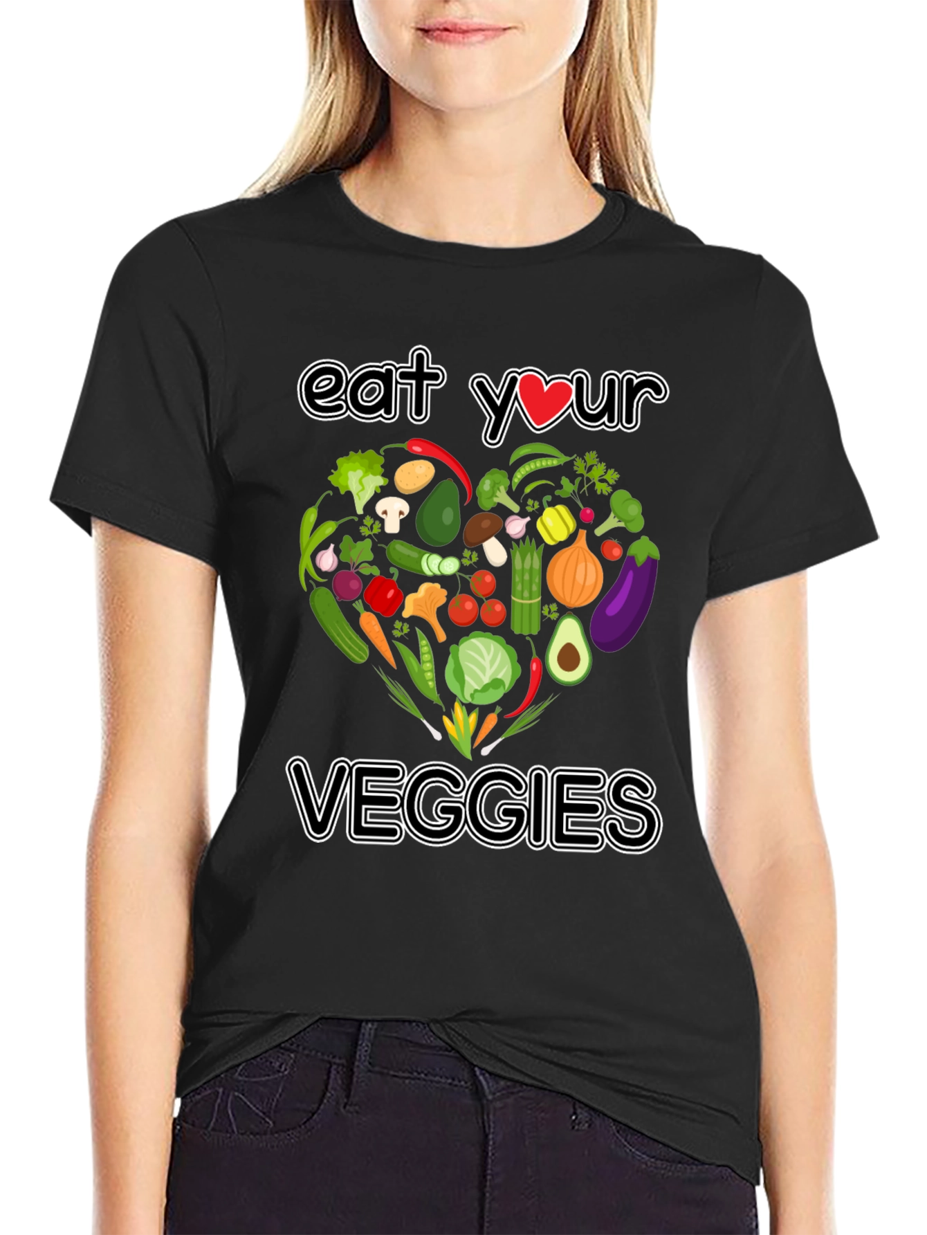 Eat Your Veggies T-Shirt - Vegan Graphic Tee