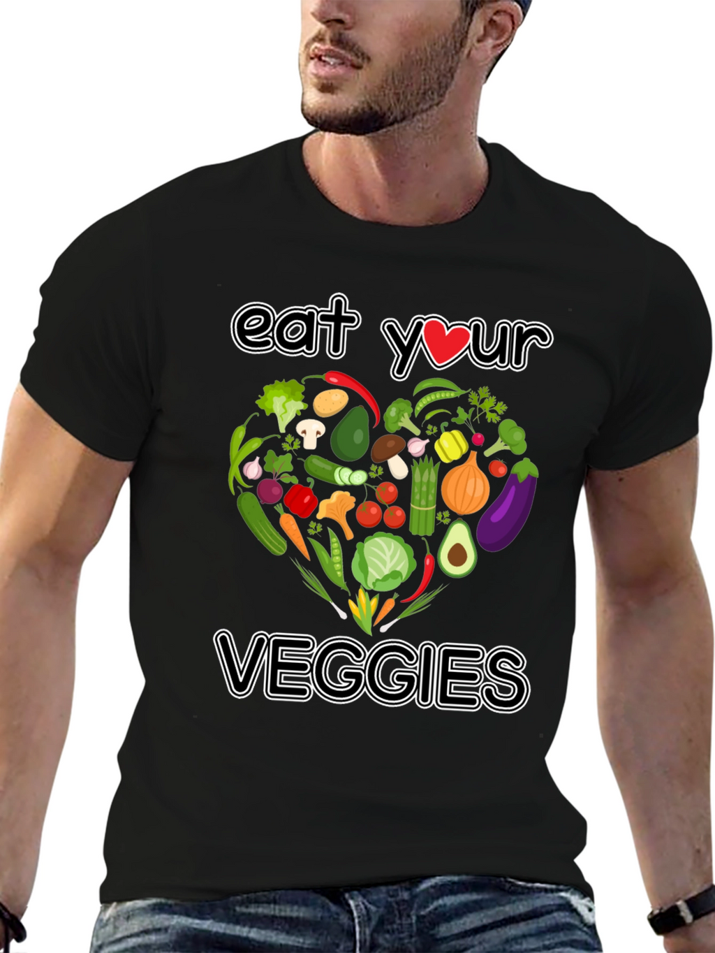 Eat Your Veggies T-Shirt - Vegan Graphic Tee