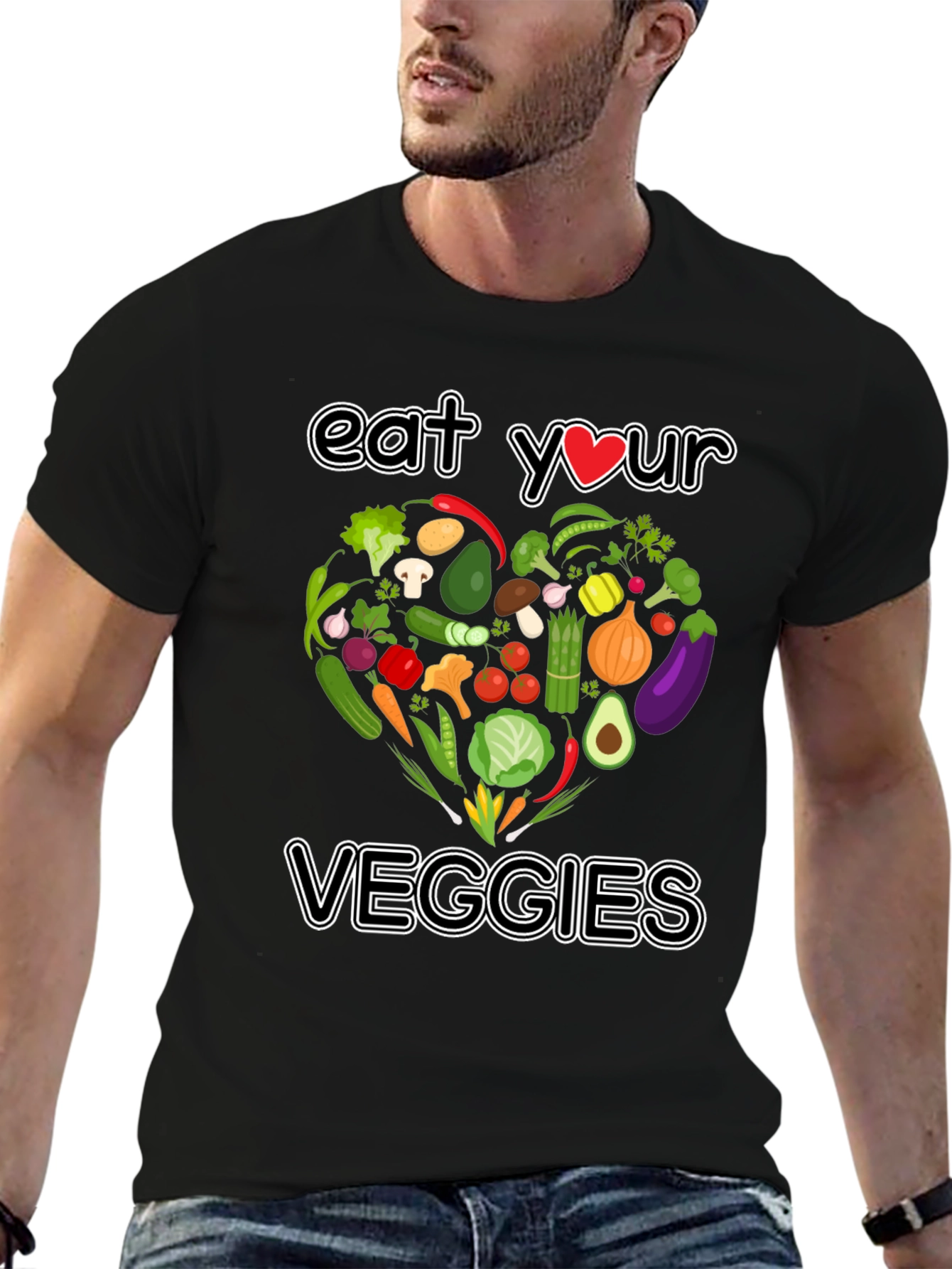 Eat Your Veggies T-Shirt - Vegan Graphic Tee