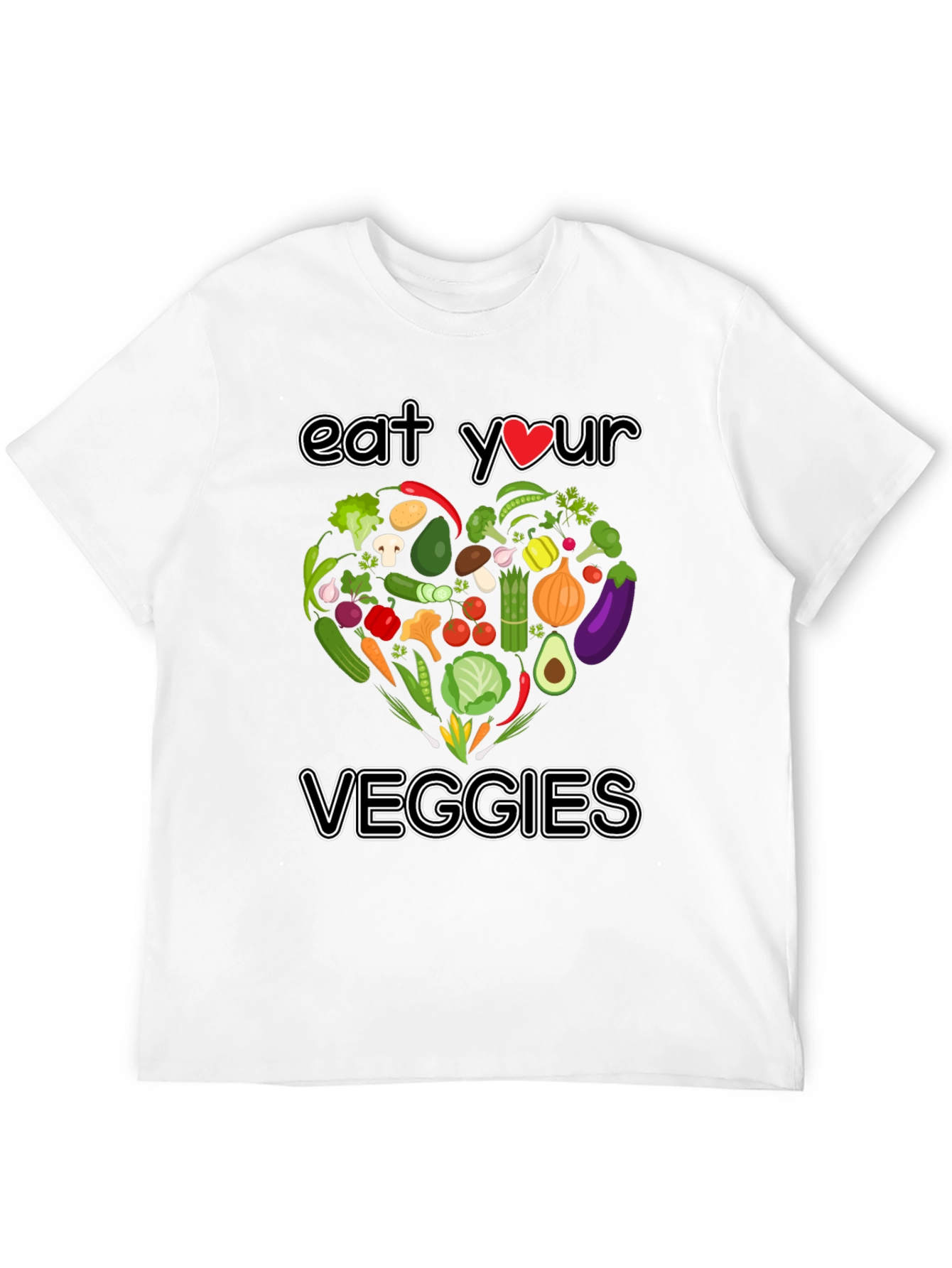 Eat Your Veggies T-Shirt - Vegan Graphic Tee