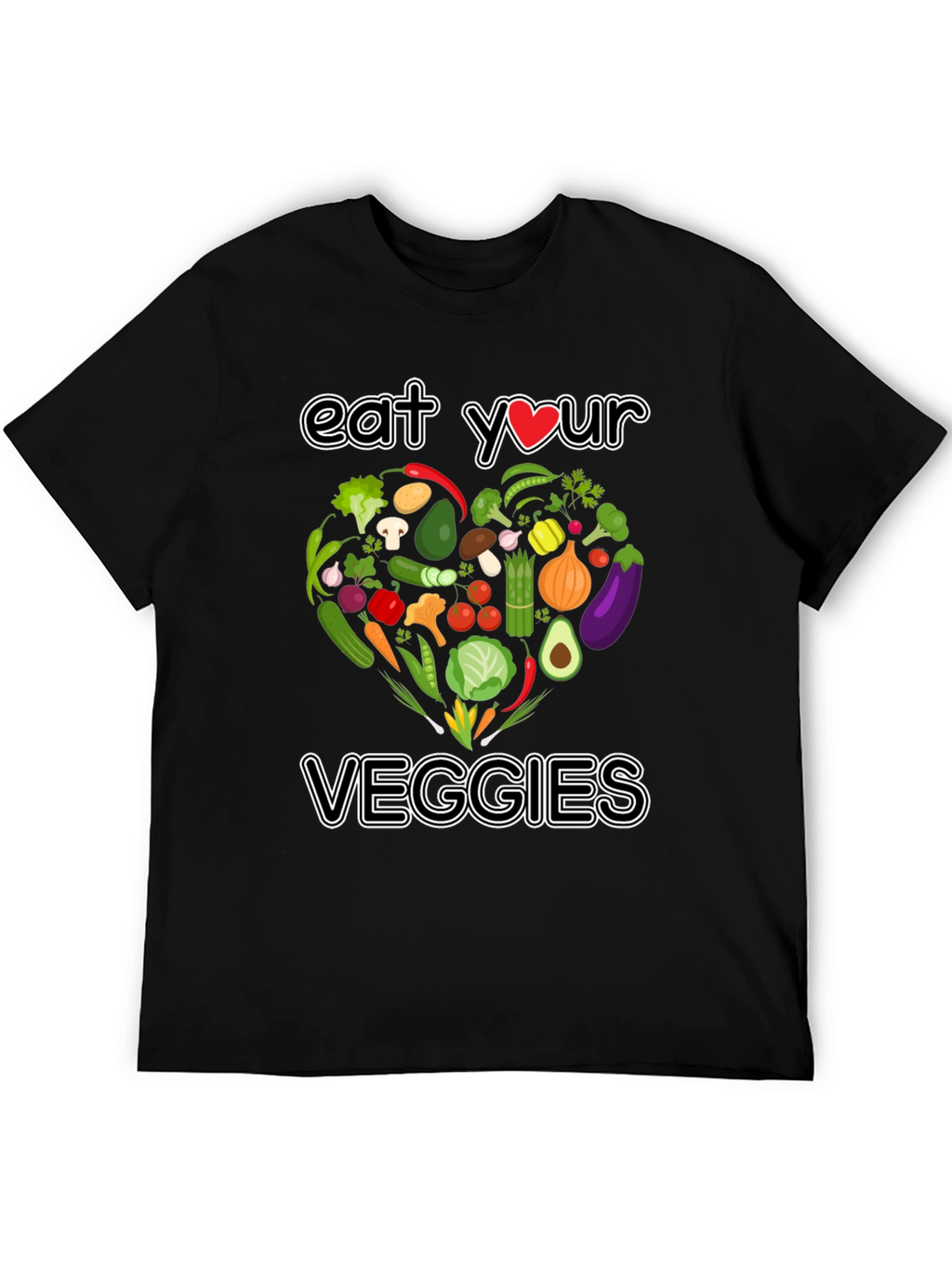 Eat Your Veggies T-Shirt - Vegan Graphic Tee