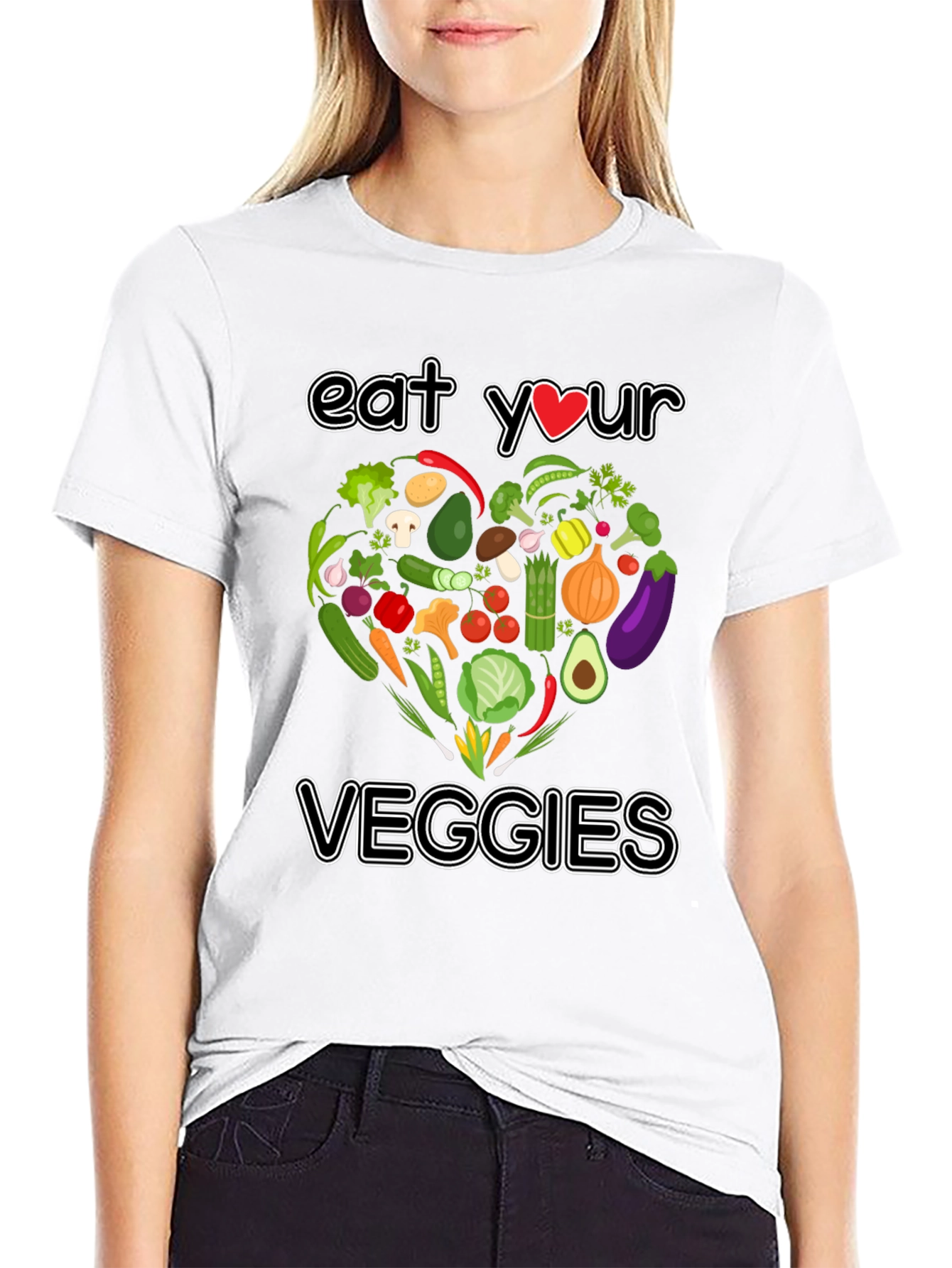 Eat Your Veggies T-Shirt - Vegan Graphic Tee