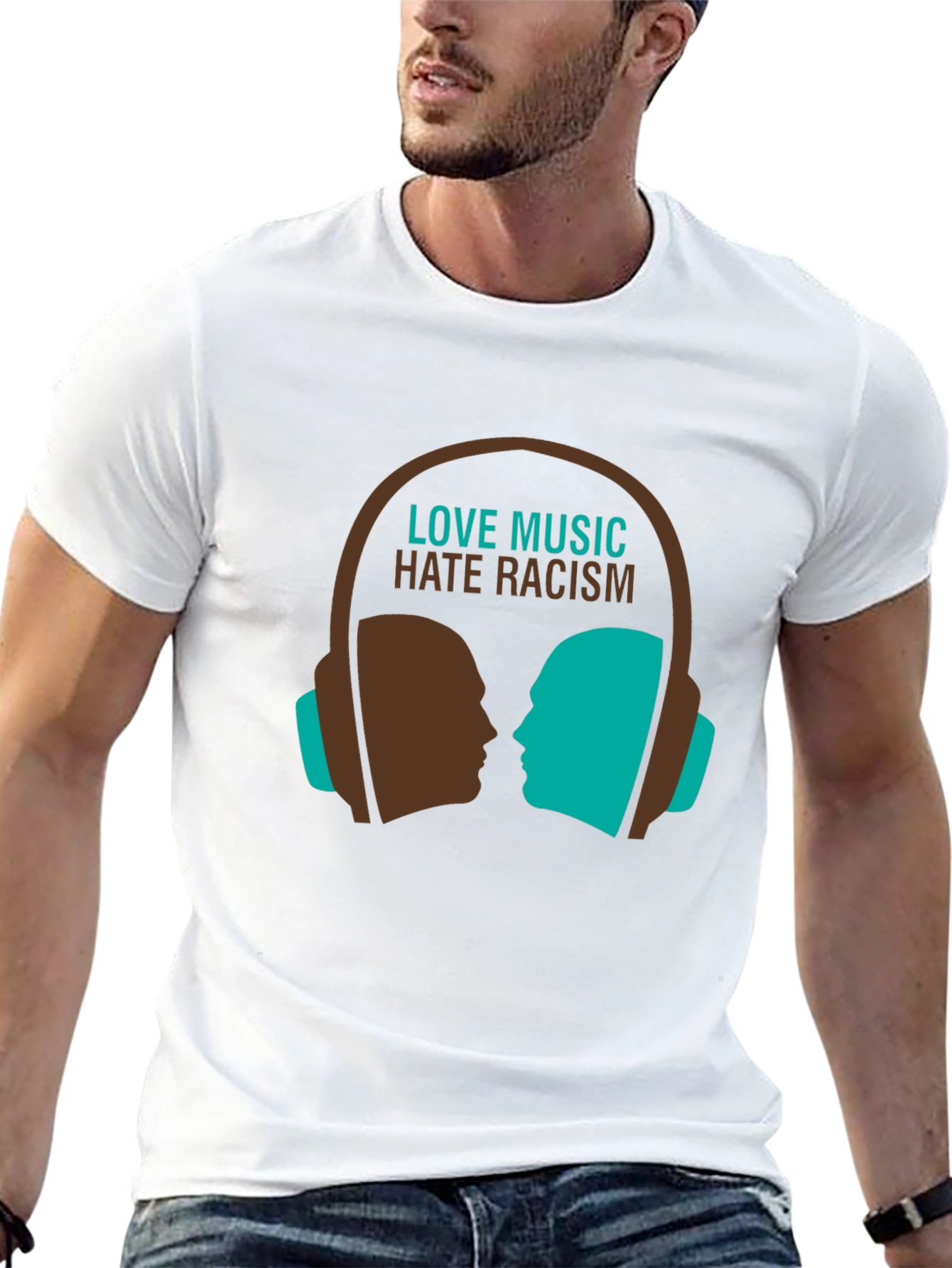 Love Music Hate Racism Graphic Tee