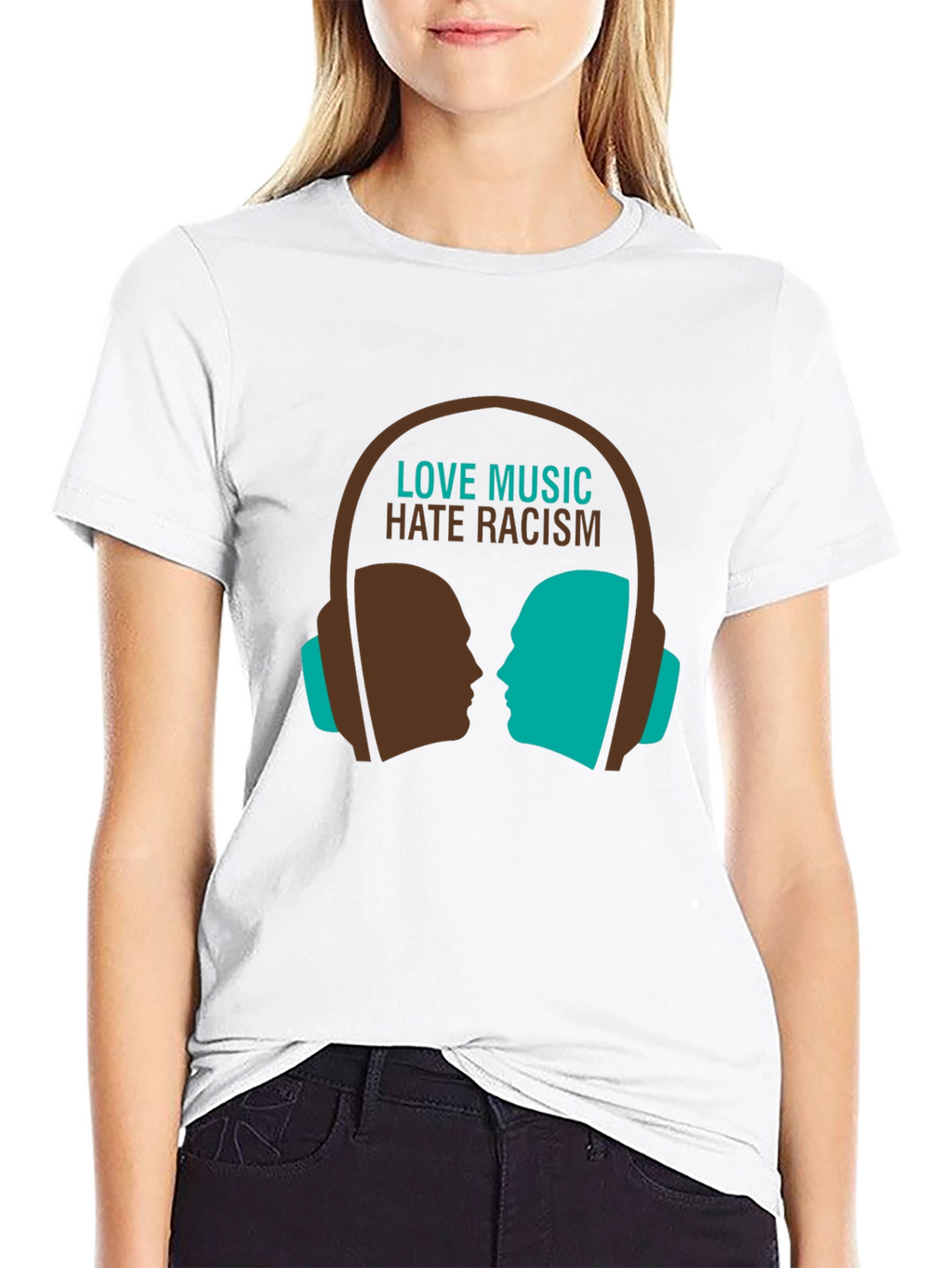 Love Music Hate Racism Graphic Tee