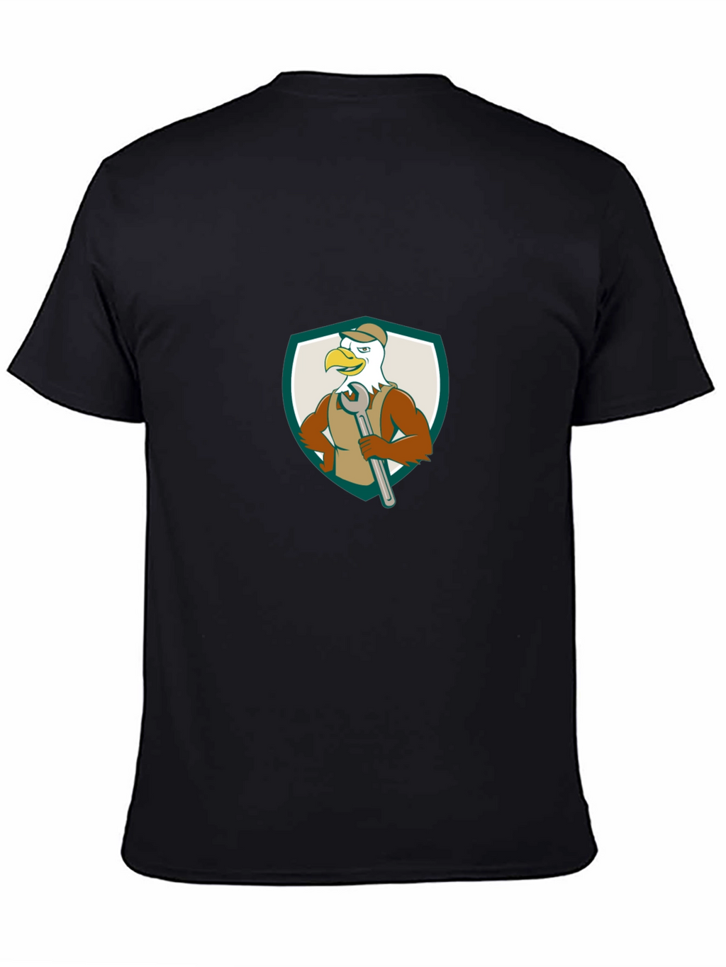 Eagle Mechanic Cartoon Graphic T-Shirt